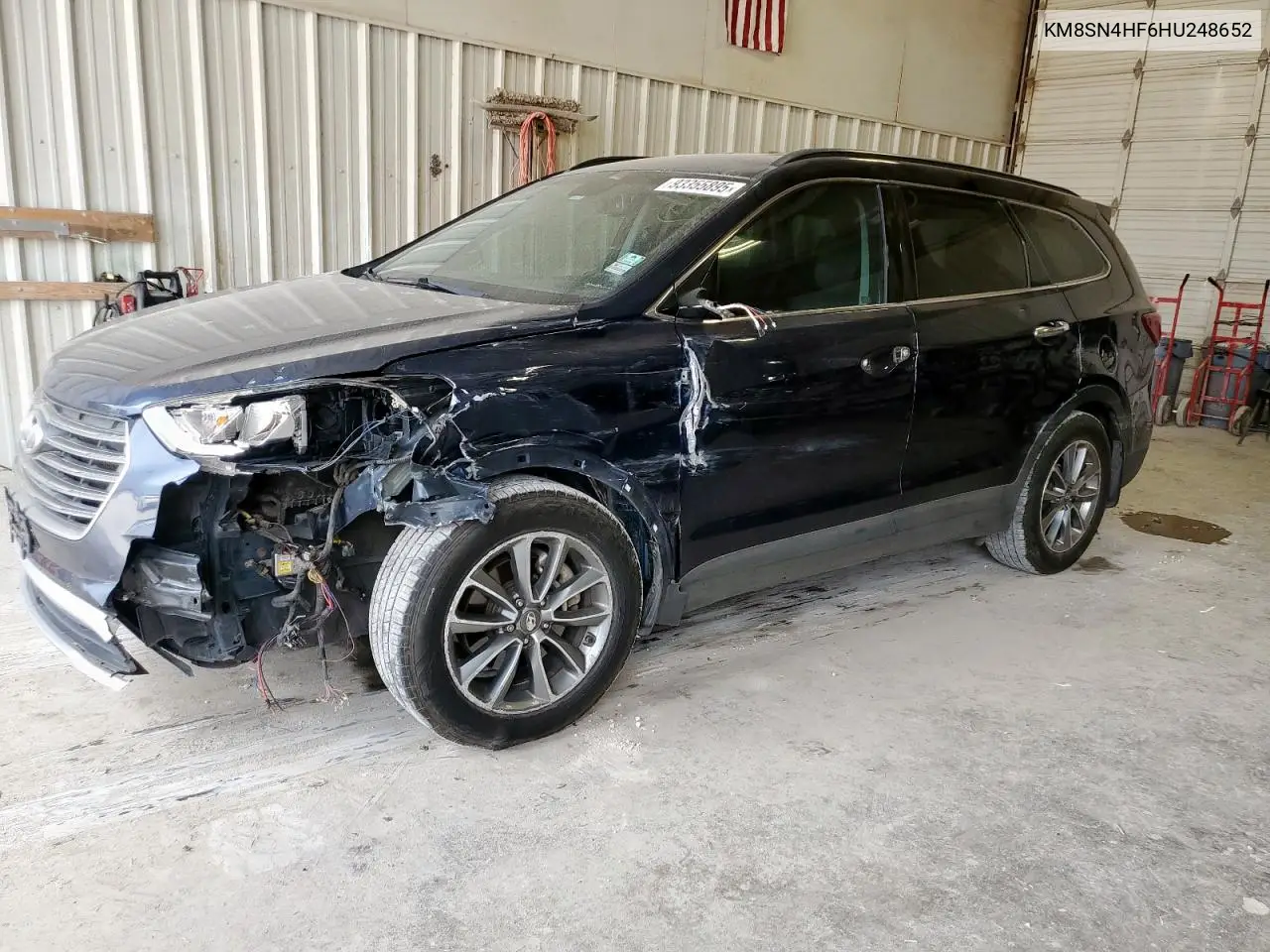 KM8SN4HF6HU248652 2017 Hyundai Santa Fe Se