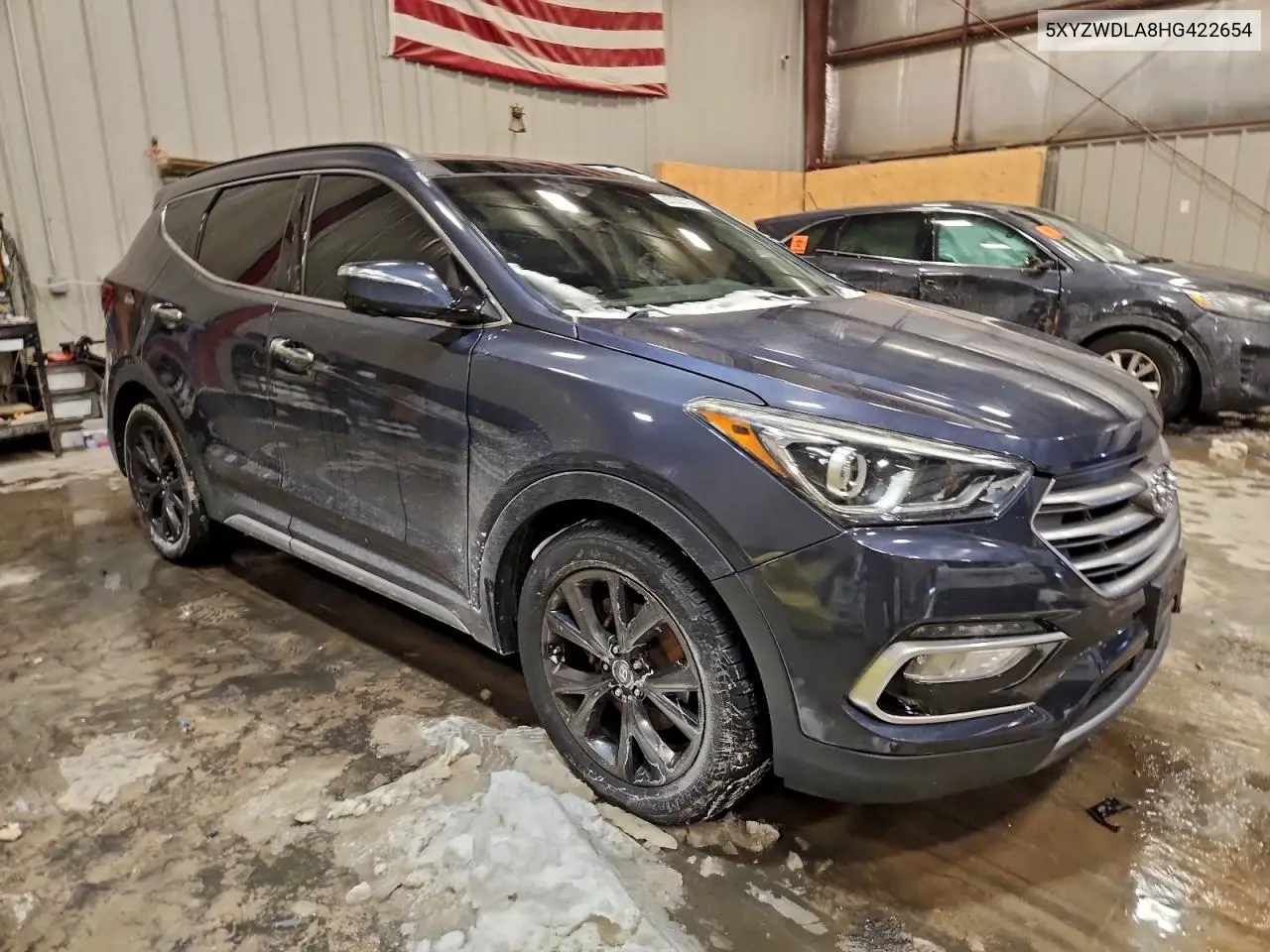 5XYZWDLA8HG422654 2017 Hyundai Santa Fe Sport