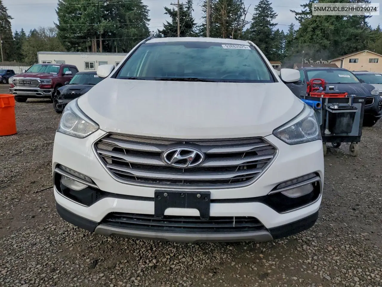 5NMZUDLB2HH029074 2017 Hyundai Santa Fe Sport