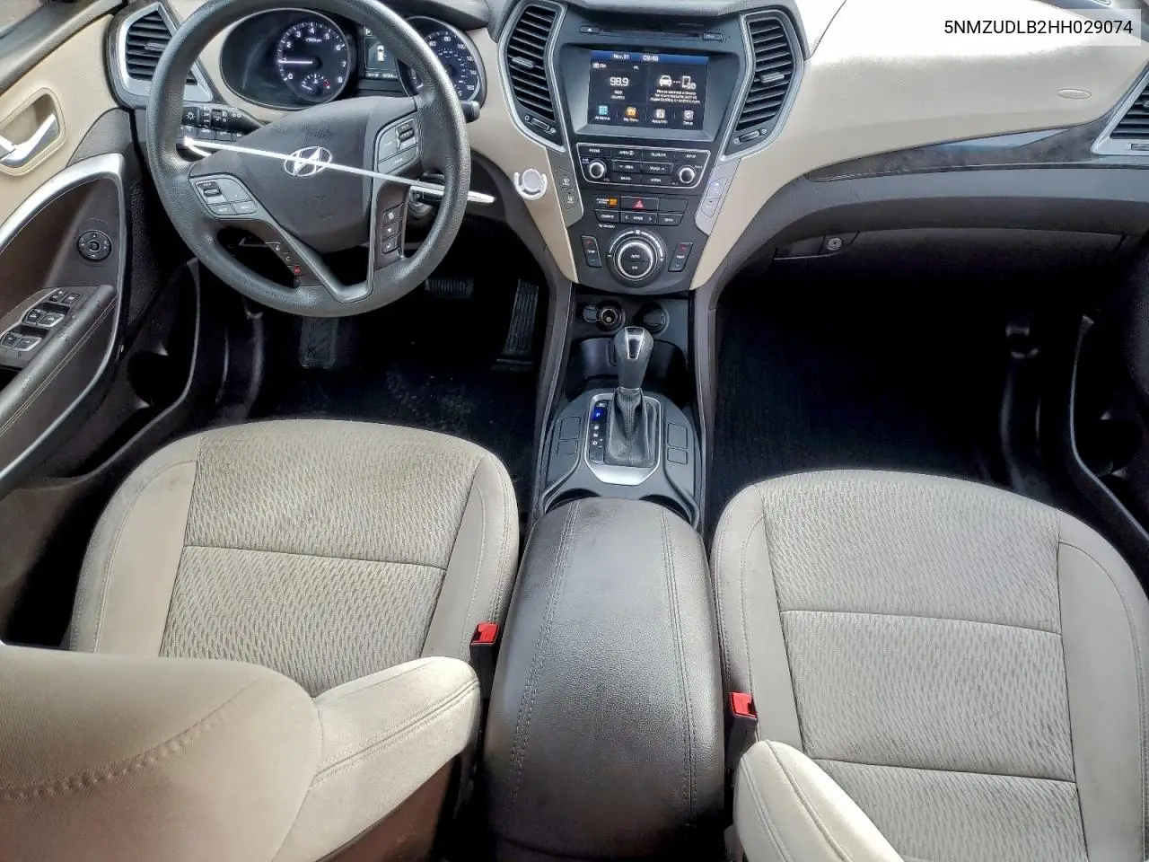 5NMZUDLB2HH029074 2017 Hyundai Santa Fe Sport