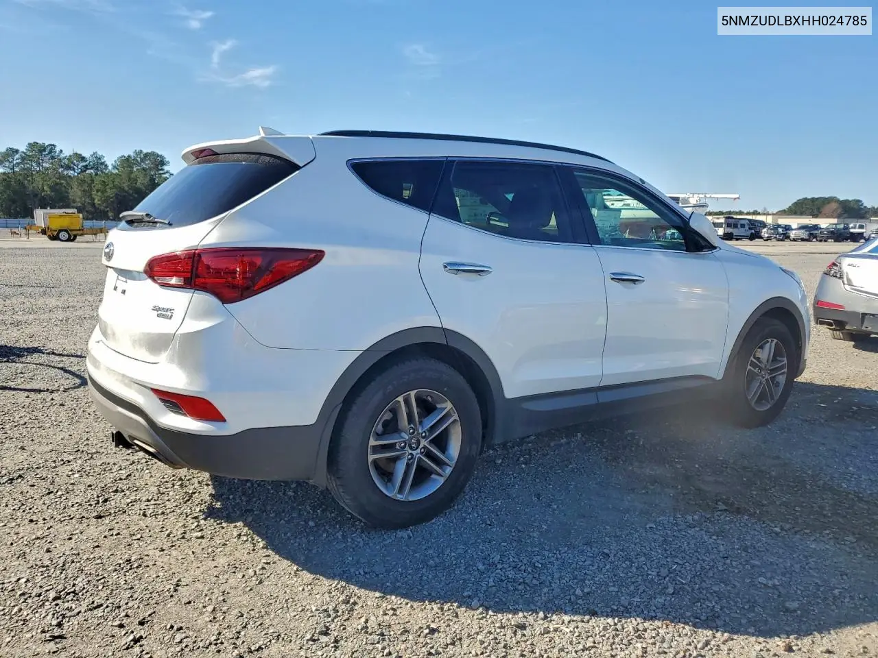 5NMZUDLBXHH024785 2017 Hyundai Santa Fe Sport