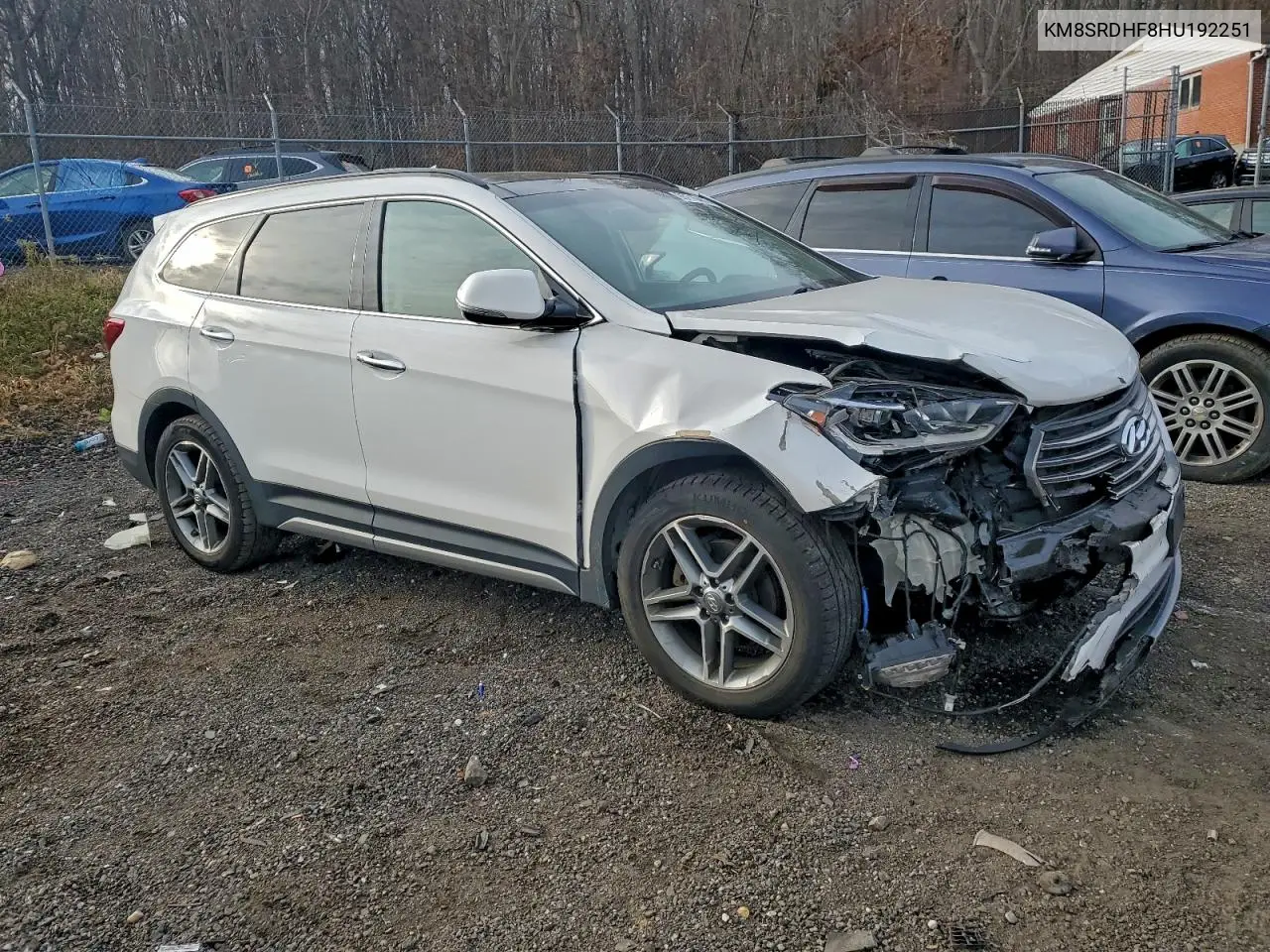 KM8SRDHF8HU192251 2017 Hyundai Santa Fe Se Ultimate
