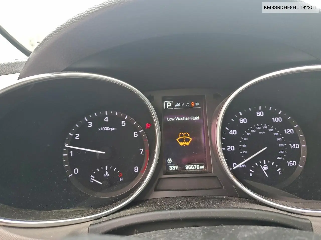 KM8SRDHF8HU192251 2017 Hyundai Santa Fe Se Ultimate