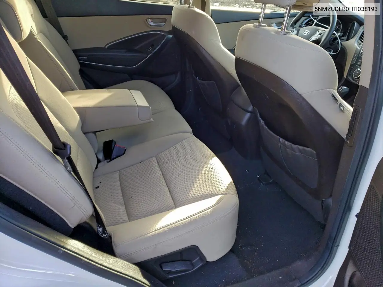 5NMZUDLB0HH038193 2017 Hyundai Santa Fe Sport