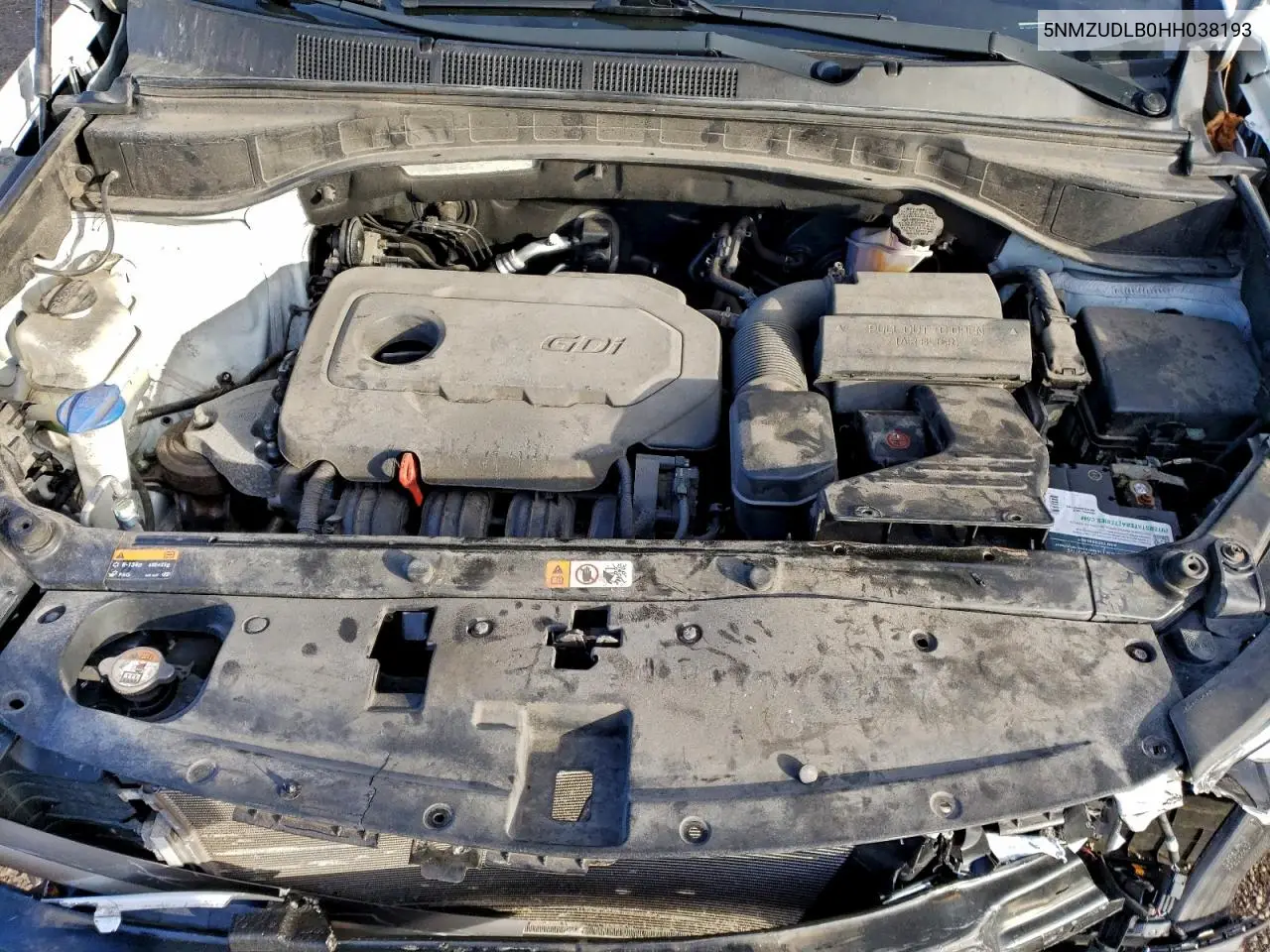 5NMZUDLB0HH038193 2017 Hyundai Santa Fe Sport