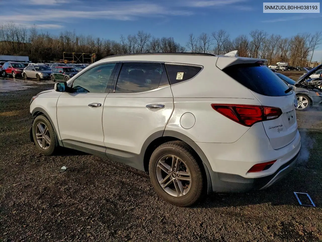 5NMZUDLB0HH038193 2017 Hyundai Santa Fe Sport