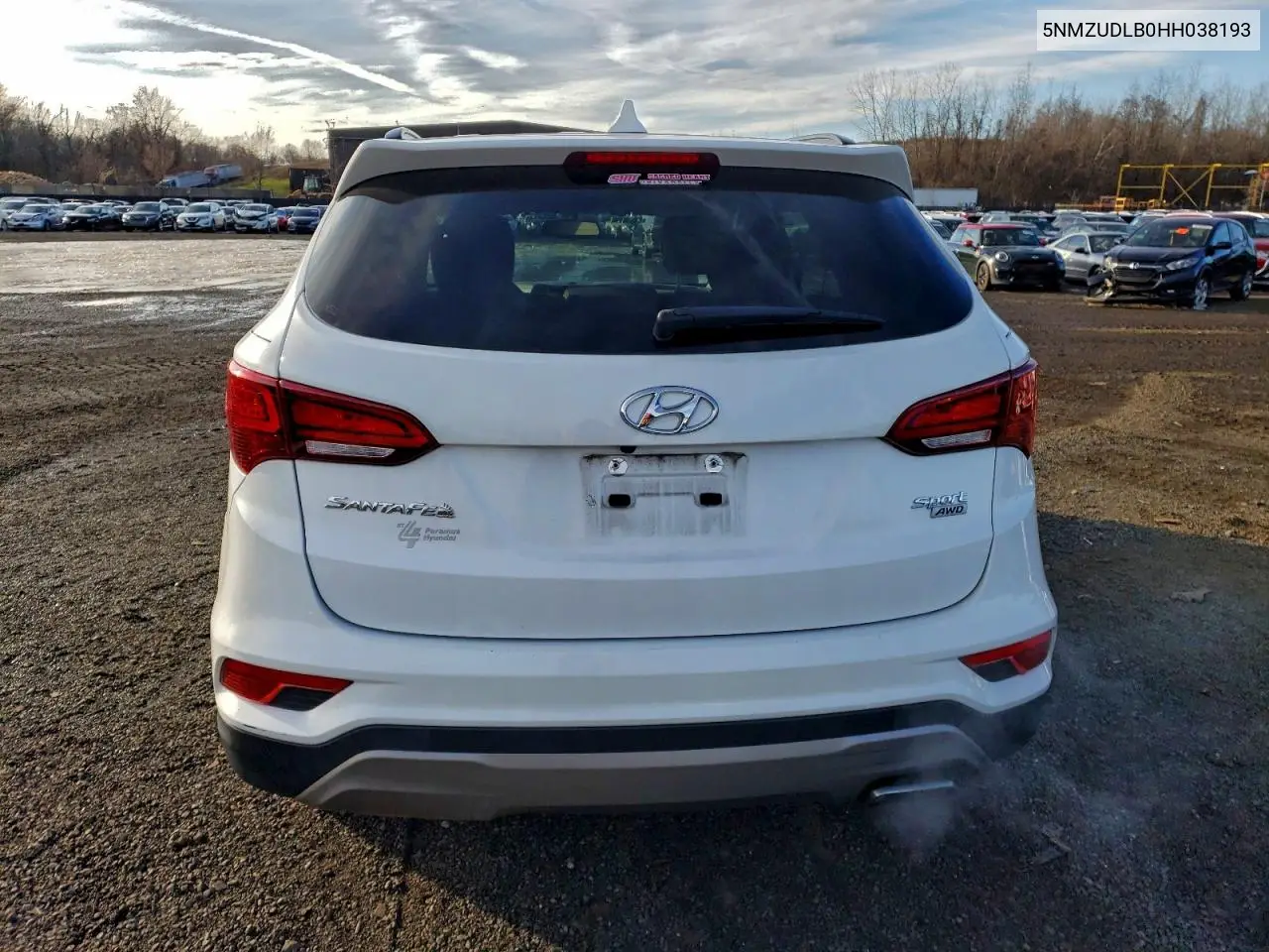 5NMZUDLB0HH038193 2017 Hyundai Santa Fe Sport