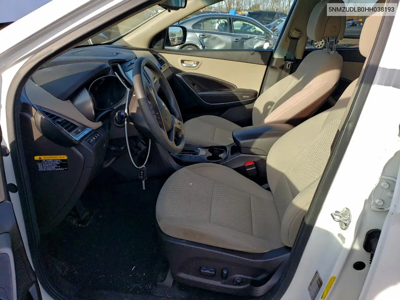 5NMZUDLB0HH038193 2017 Hyundai Santa Fe Sport