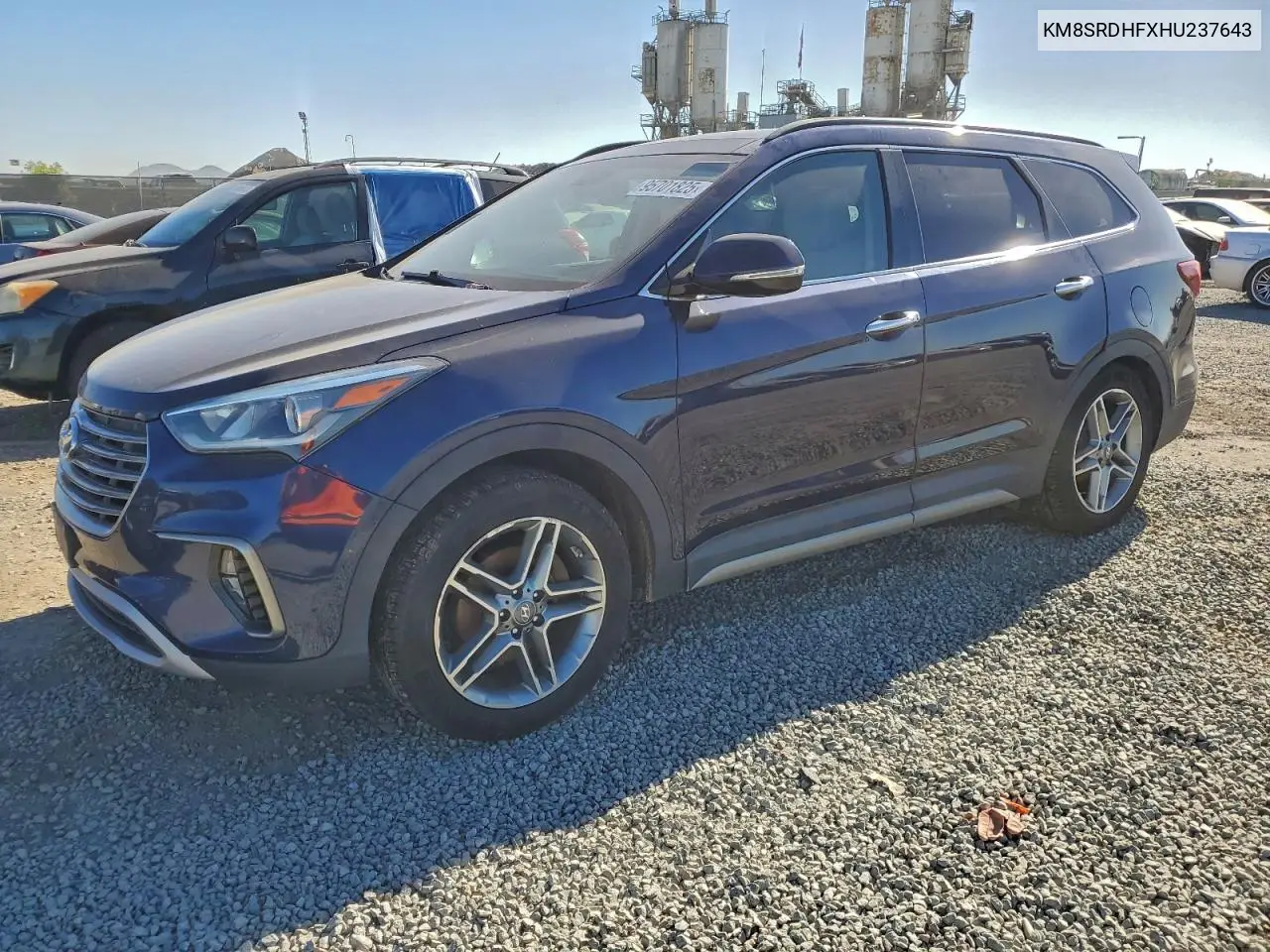KM8SRDHFXHU237643 2017 Hyundai Santa Fe Se Ultimate