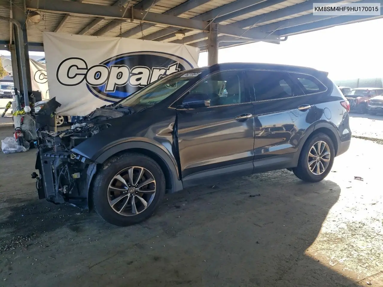 KM8SM4HF9HU170015 2017 Hyundai Santa Fe Se