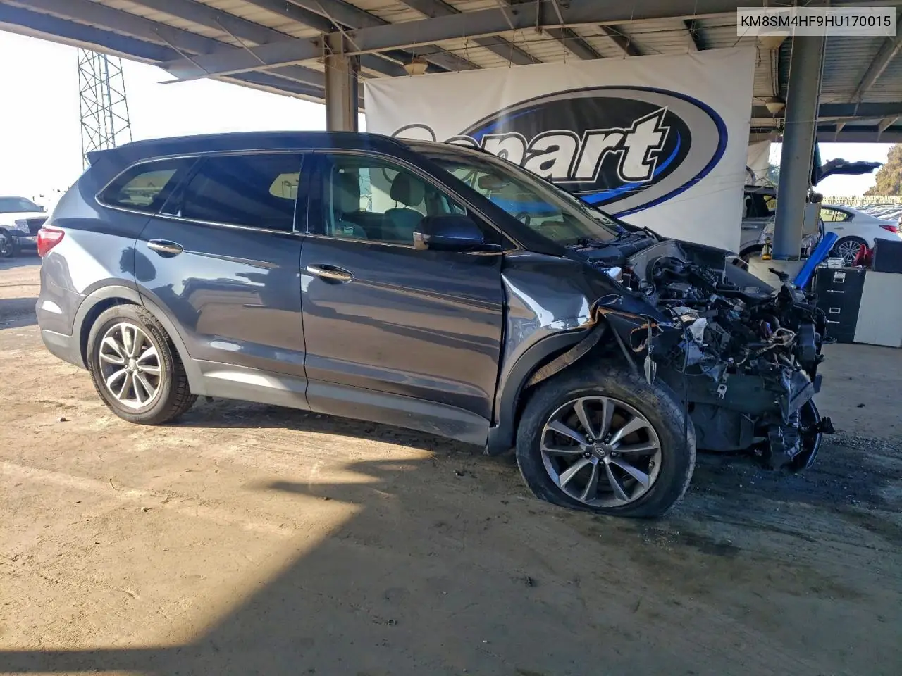 KM8SM4HF9HU170015 2017 Hyundai Santa Fe Se