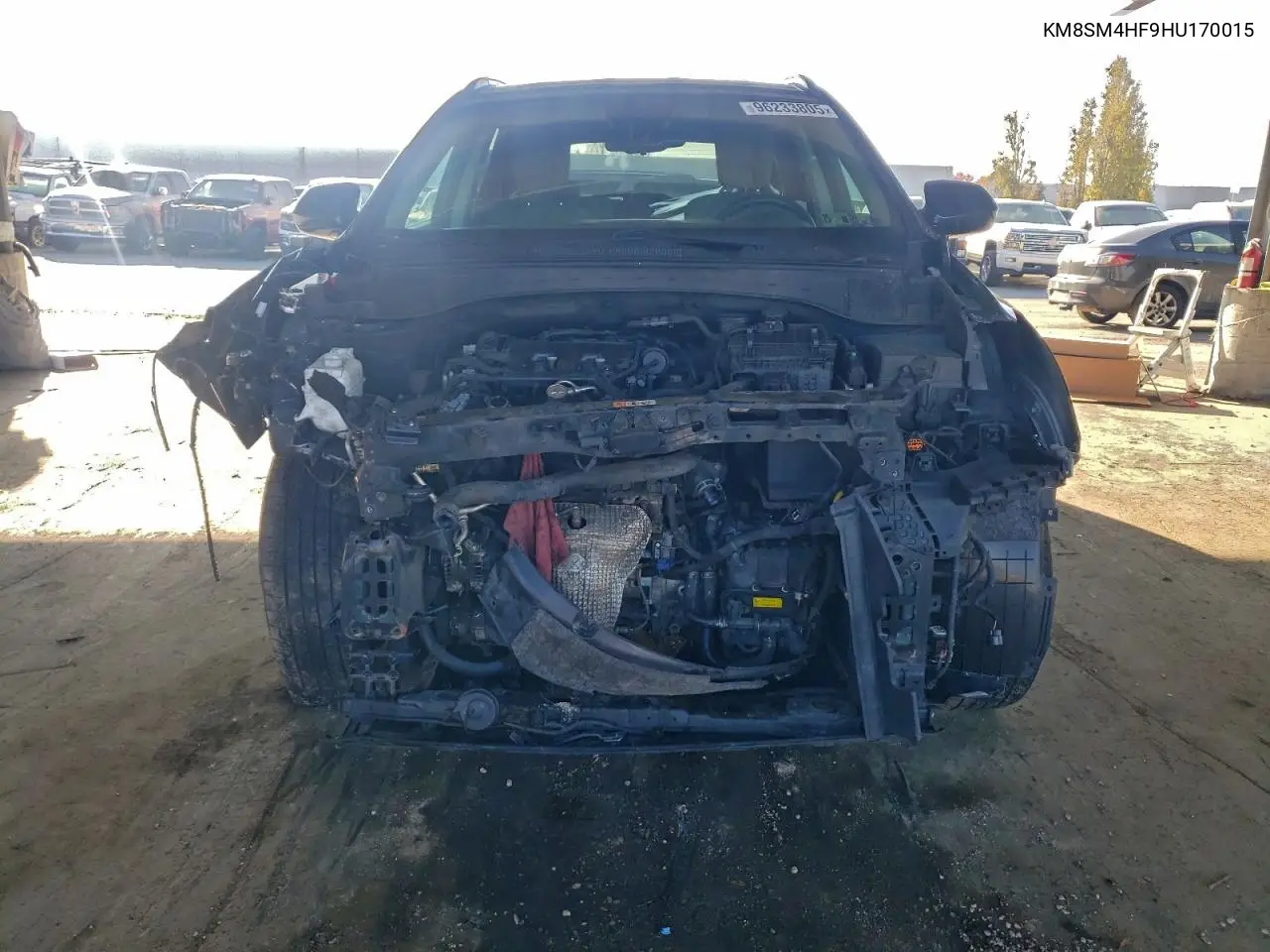 KM8SM4HF9HU170015 2017 Hyundai Santa Fe Se