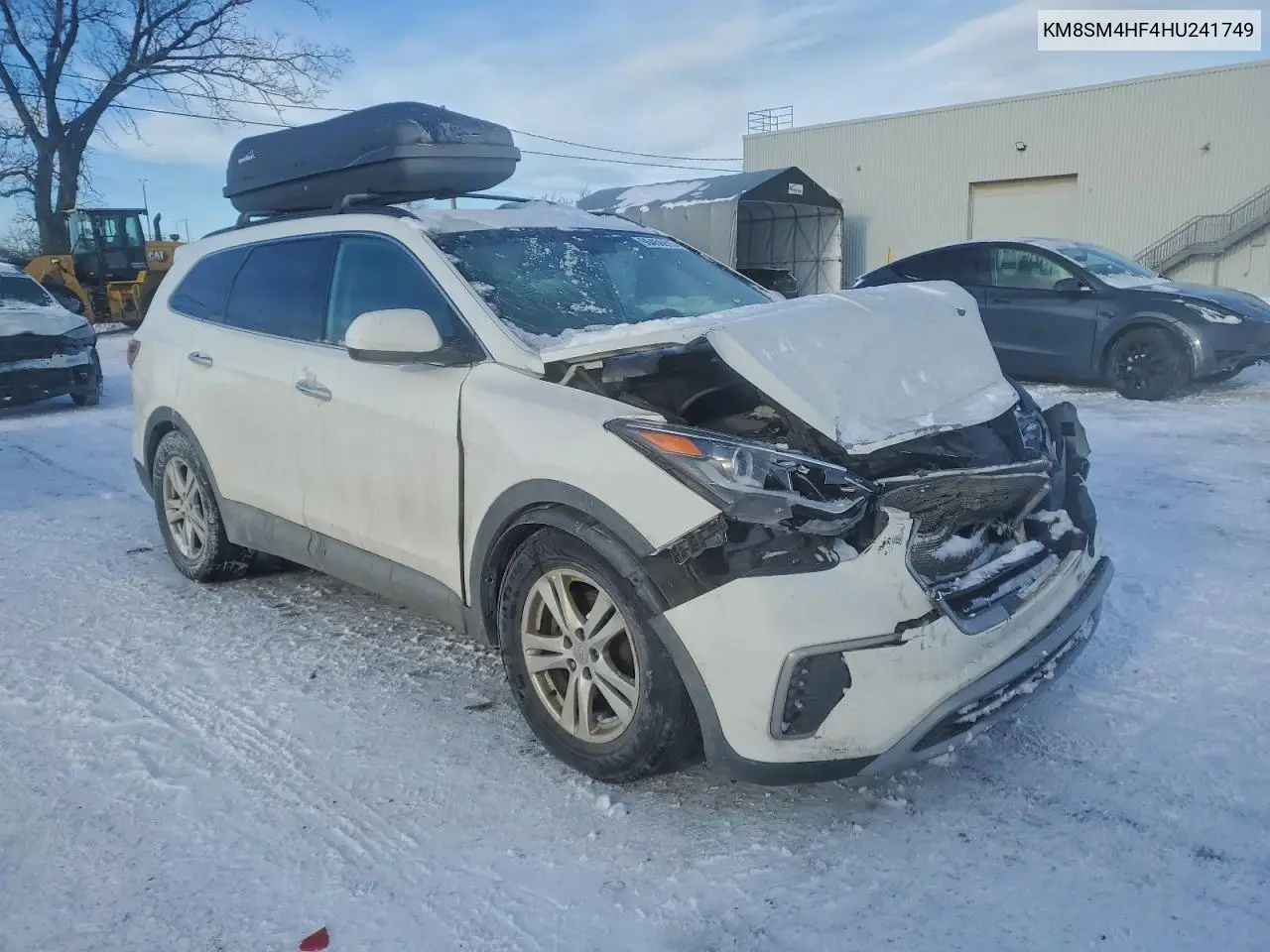 KM8SM4HF4HU241749 2017 Hyundai Santa Fe Se