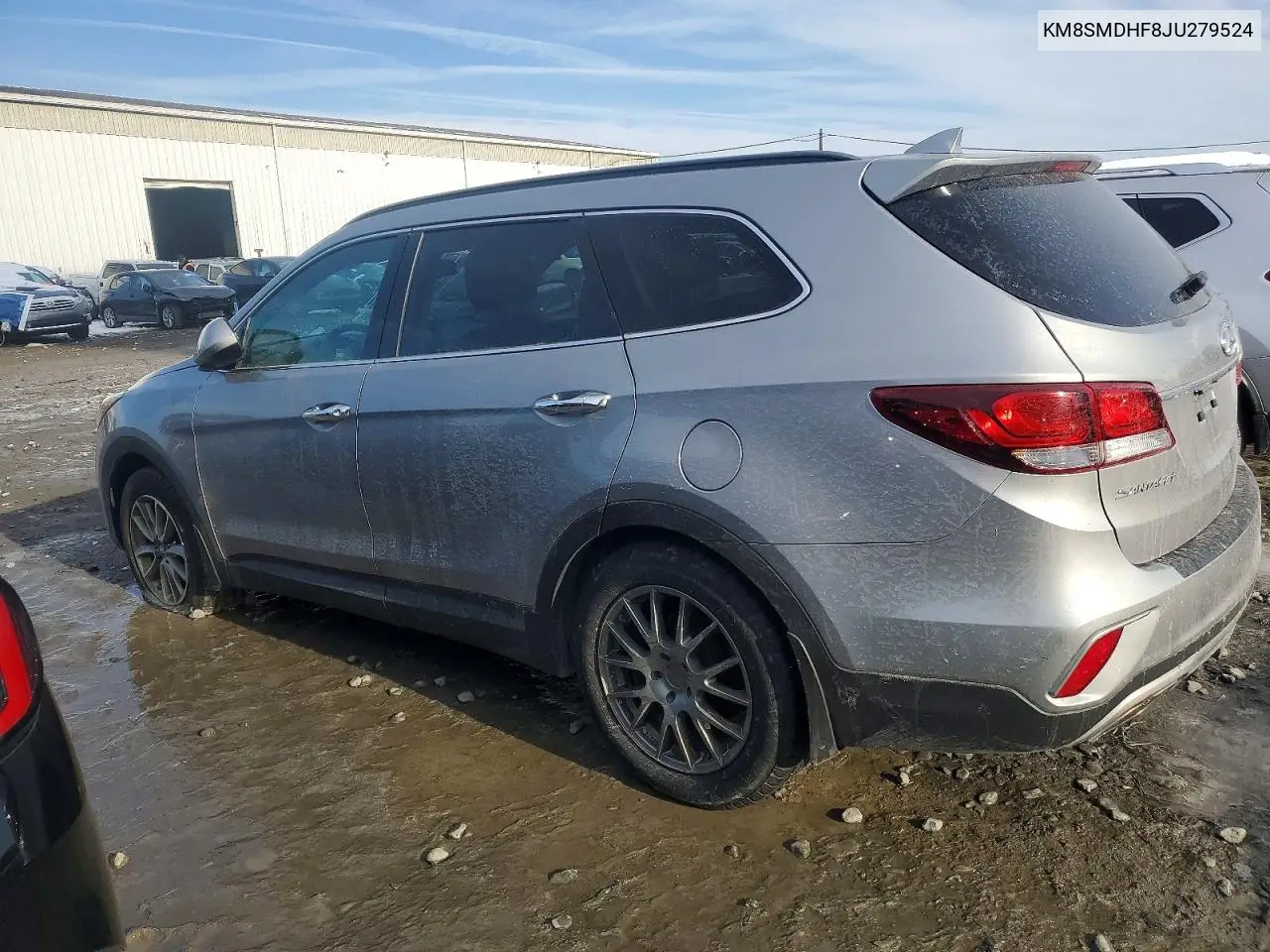 KM8SMDHF8JU279524 2018 Hyundai Santa Fe Se