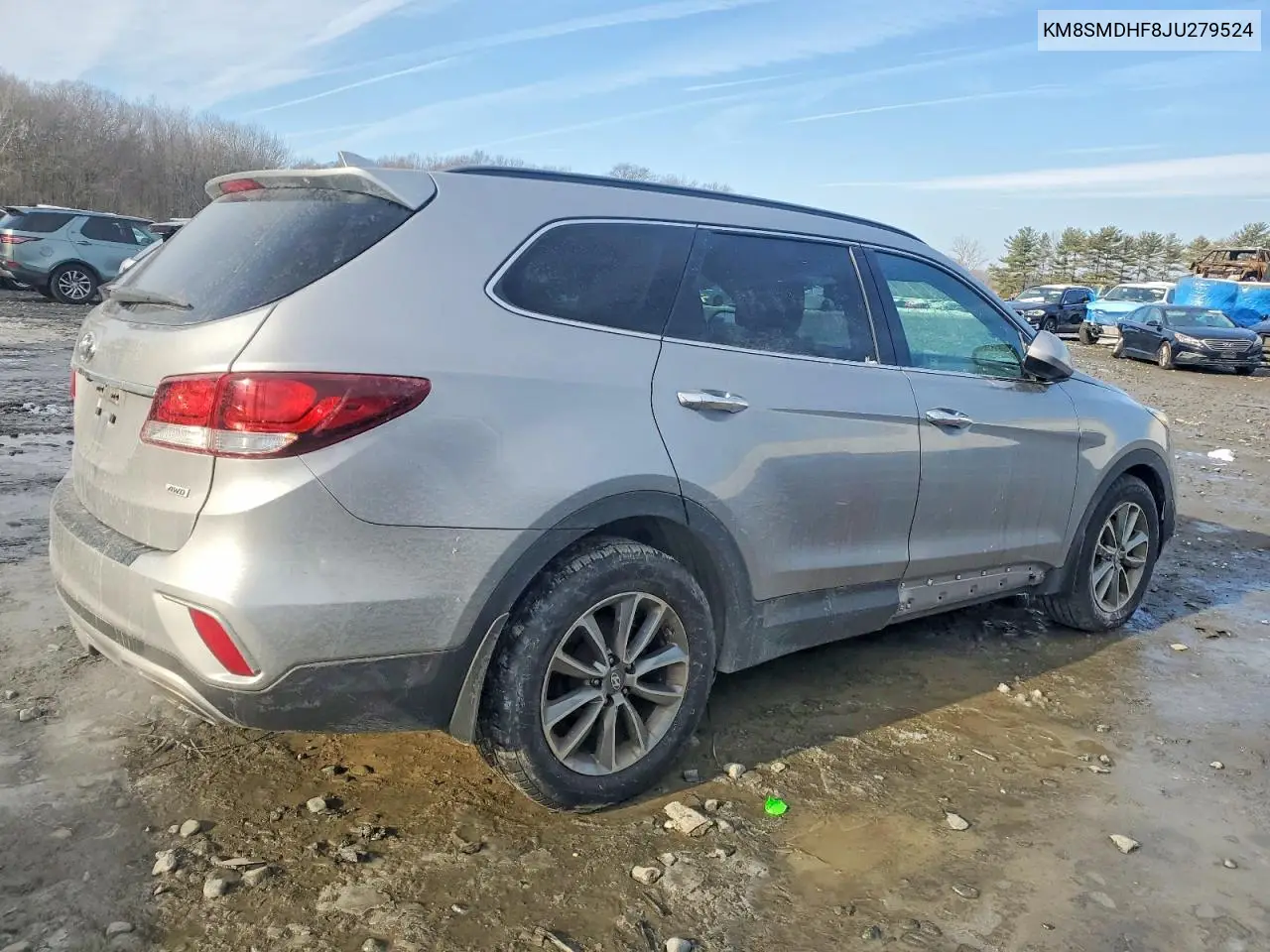 KM8SMDHF8JU279524 2018 Hyundai Santa Fe Se