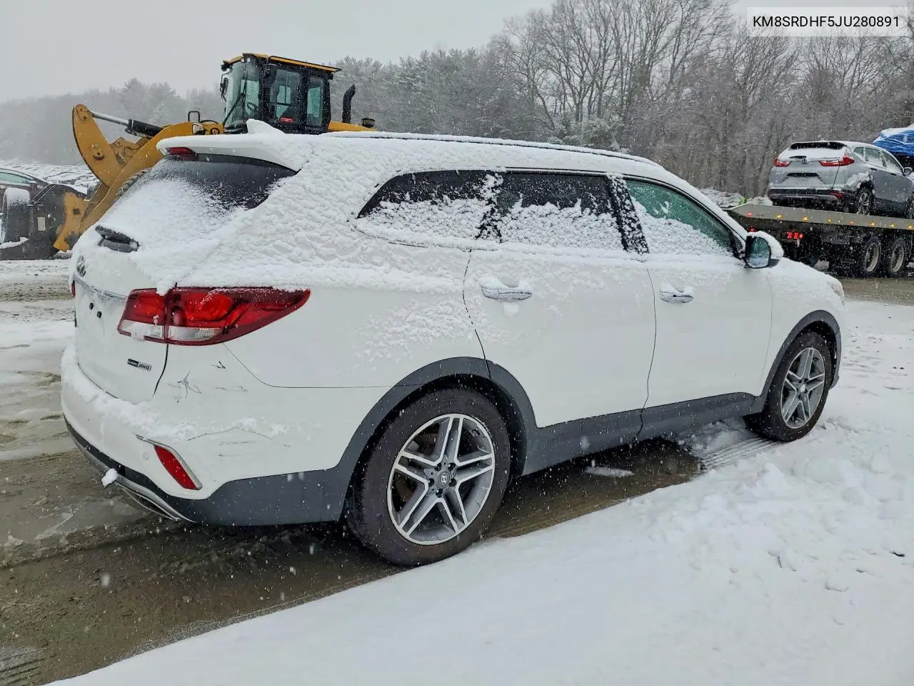 KM8SRDHF5JU280891 2018 Hyundai Santa Fe Se Ultimate