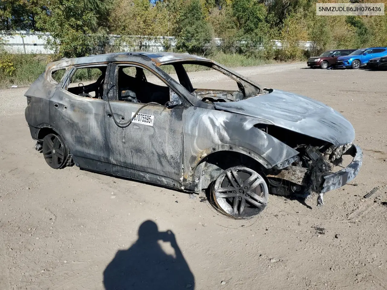 5NMZUDLB6JH076436 2018 Hyundai Santa Fe Sport