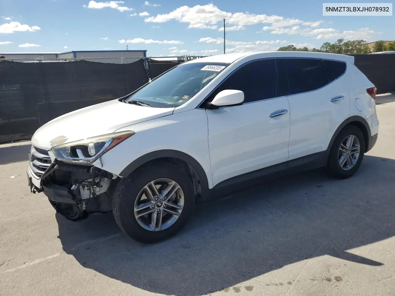 5NMZT3LBXJH078932 2018 Hyundai Santa Fe Sport