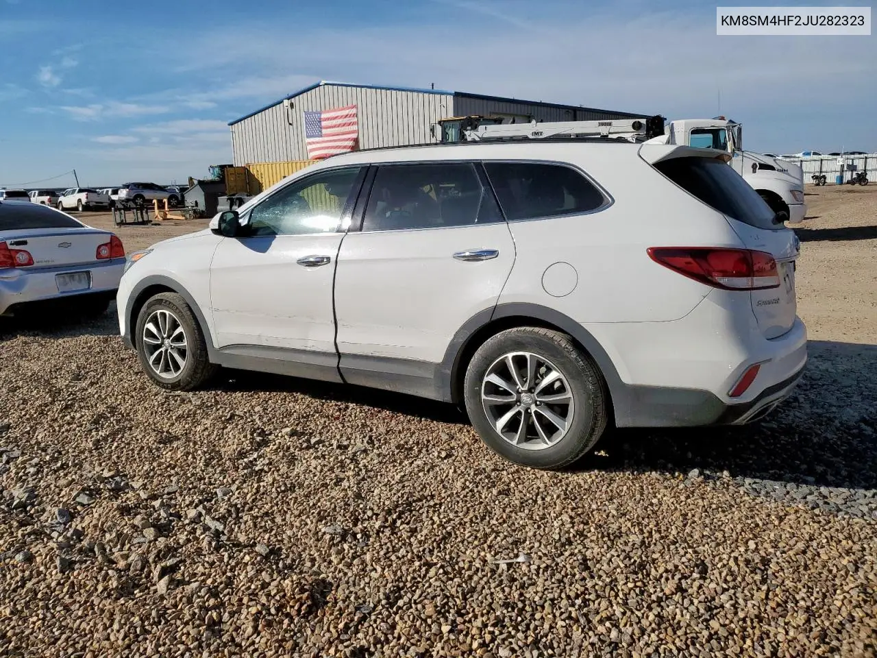 KM8SM4HF2JU282323 2018 Hyundai Santa Fe Se