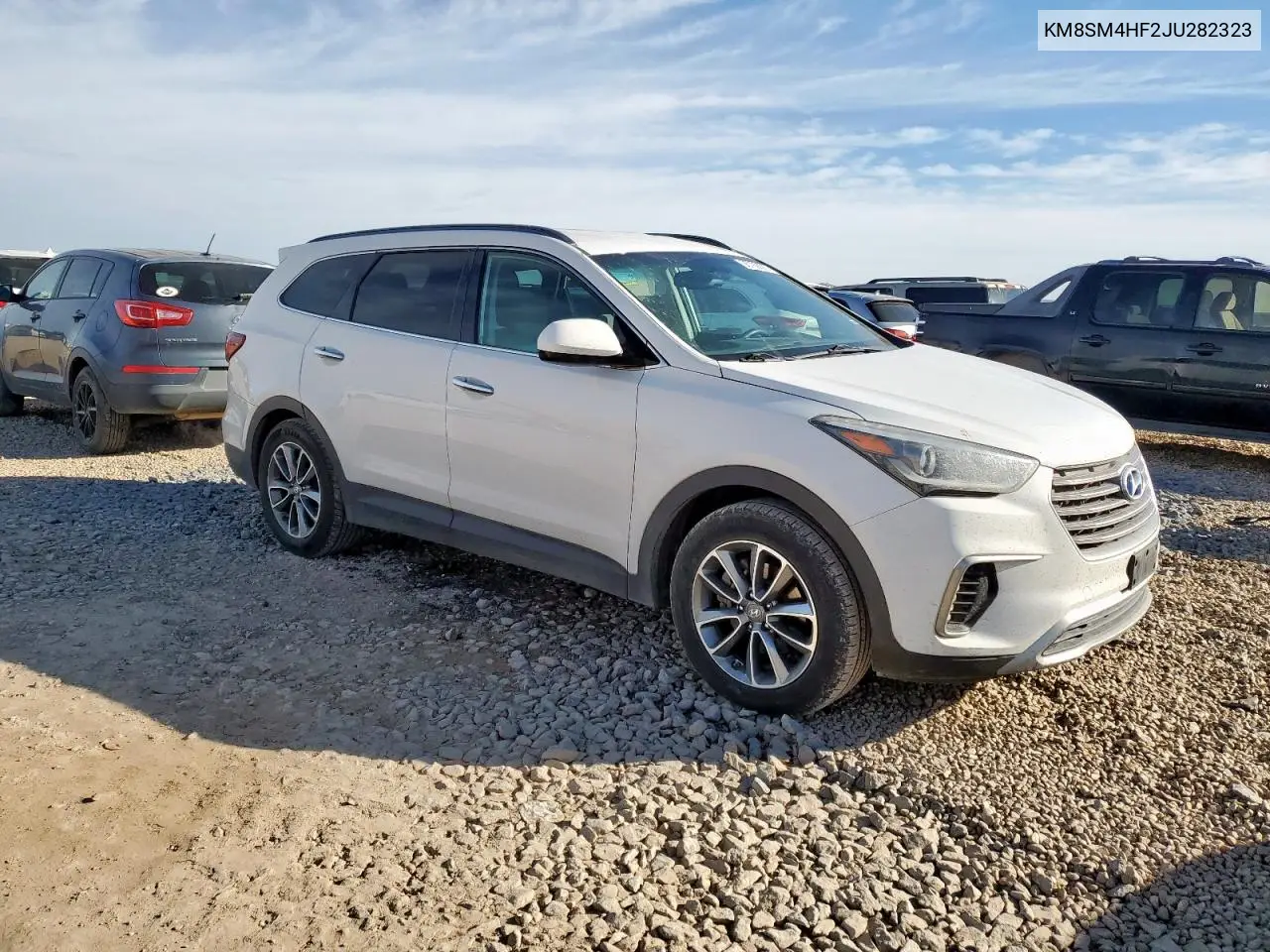 KM8SM4HF2JU282323 2018 Hyundai Santa Fe Se