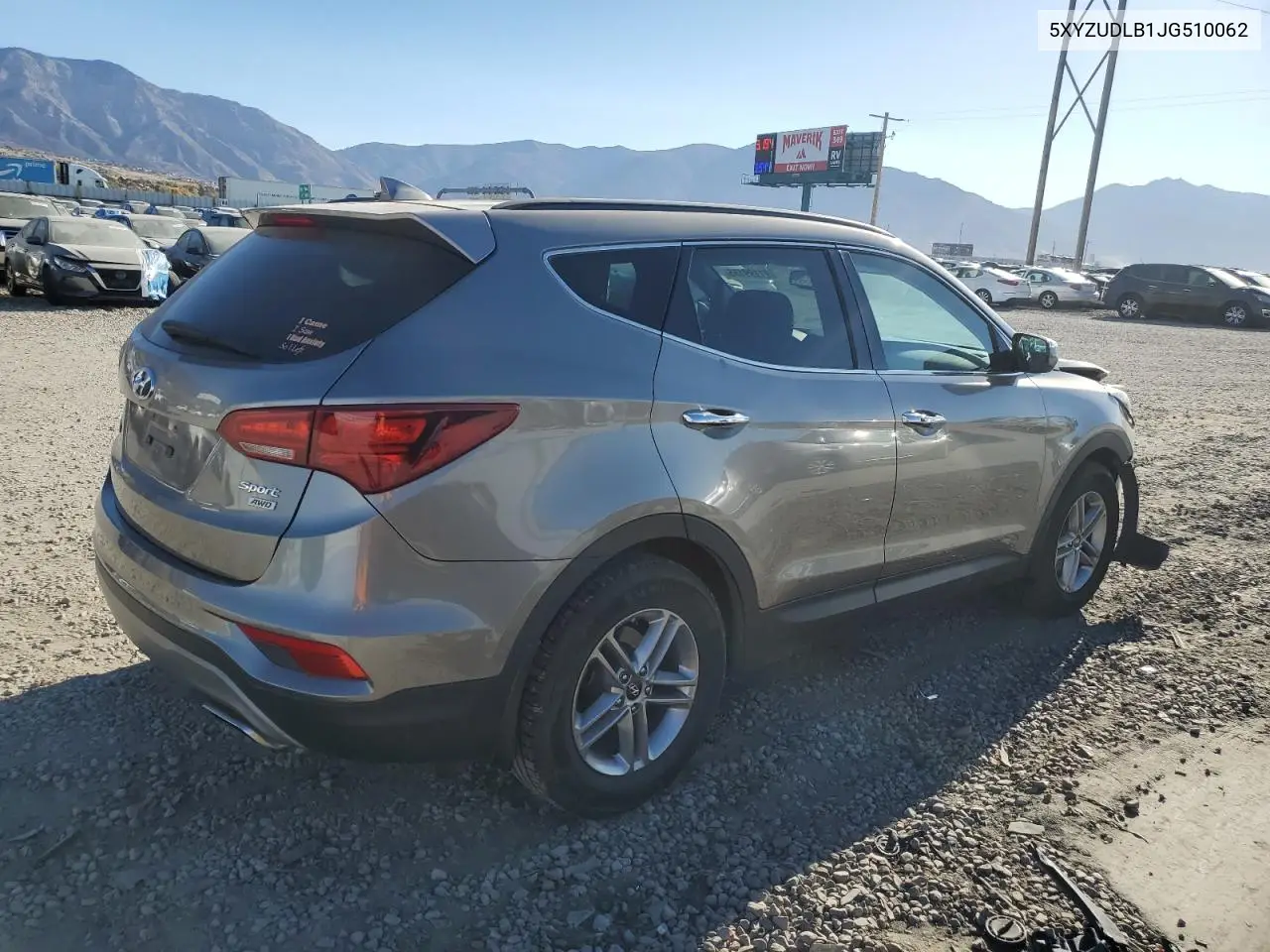 5XYZUDLB1JG510062 2018 Hyundai Santa Fe Sport