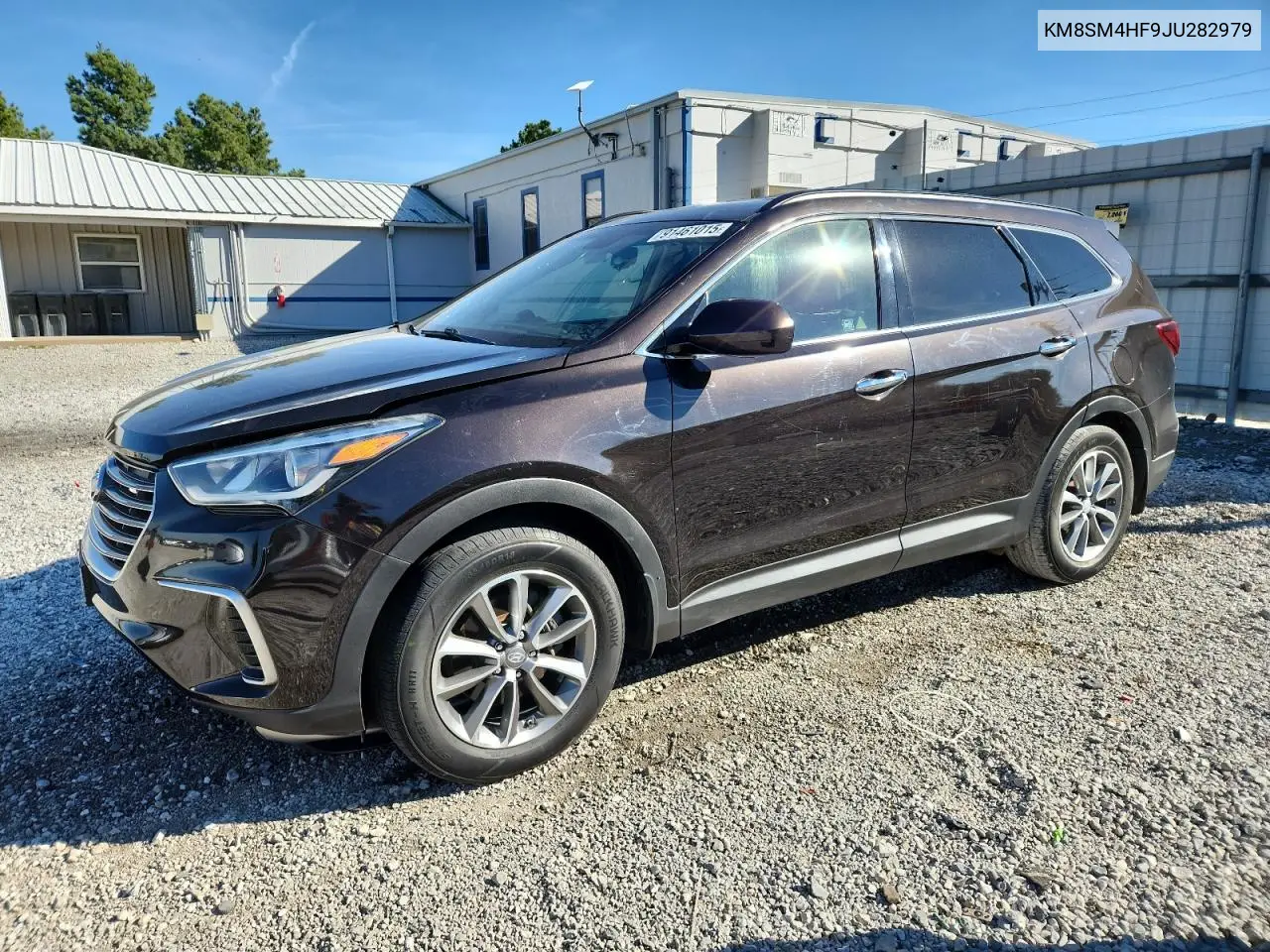 KM8SM4HF9JU282979 2018 Hyundai Santa Fe Se