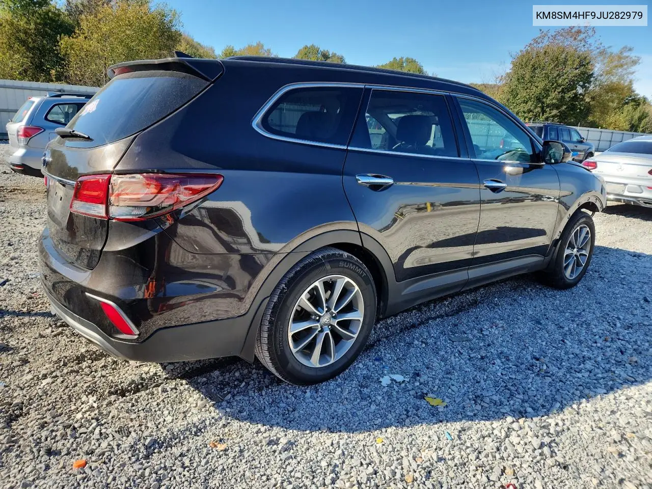 KM8SM4HF9JU282979 2018 Hyundai Santa Fe Se