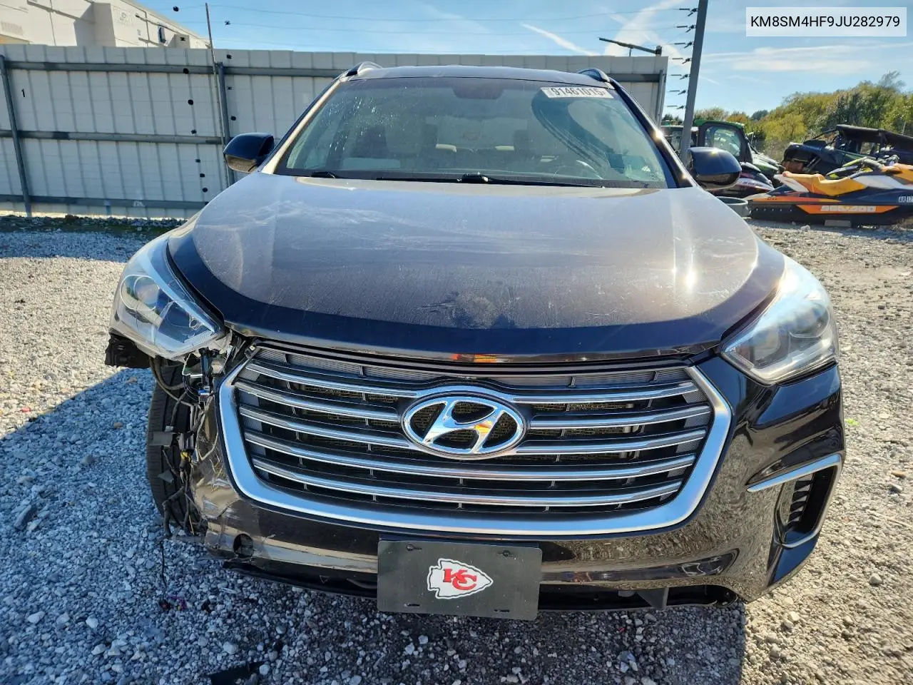 KM8SM4HF9JU282979 2018 Hyundai Santa Fe Se