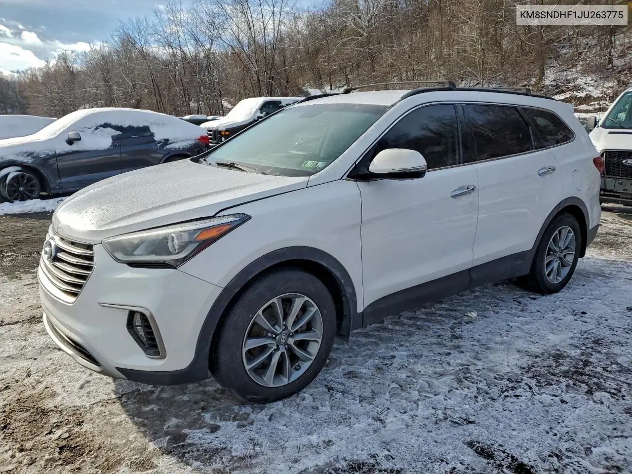 KM8SNDHF1JU263775 2018 Hyundai Santa Fe Se