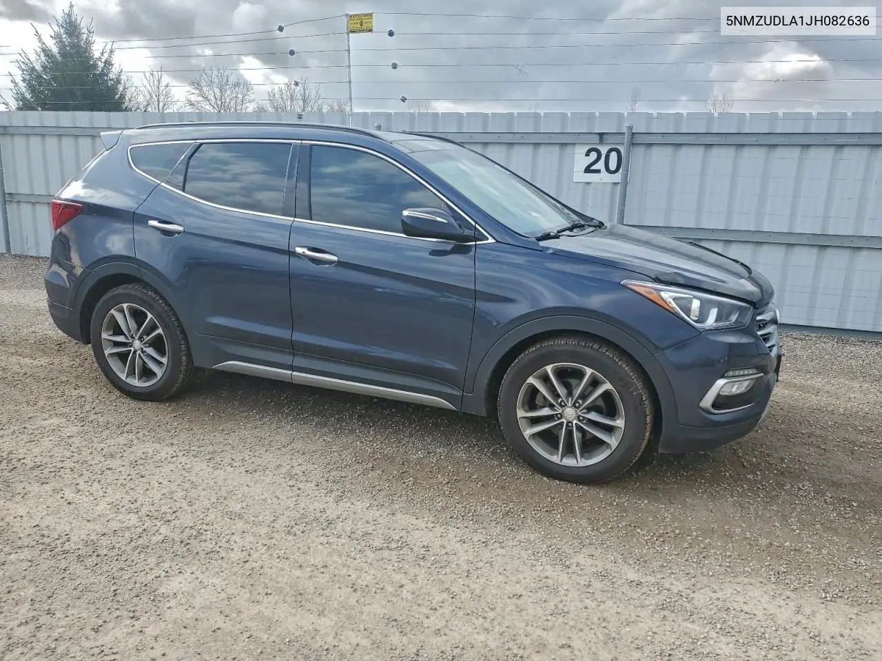 5NMZUDLA1JH082636 2018 Hyundai Santa Fe Sport