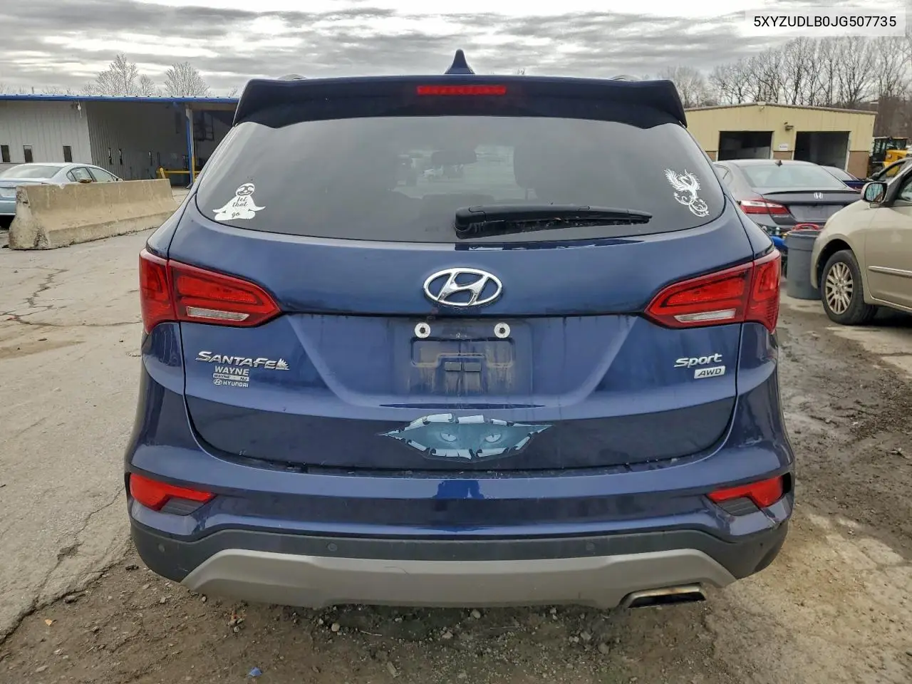 5XYZUDLB0JG507735 2018 Hyundai Santa Fe Sport