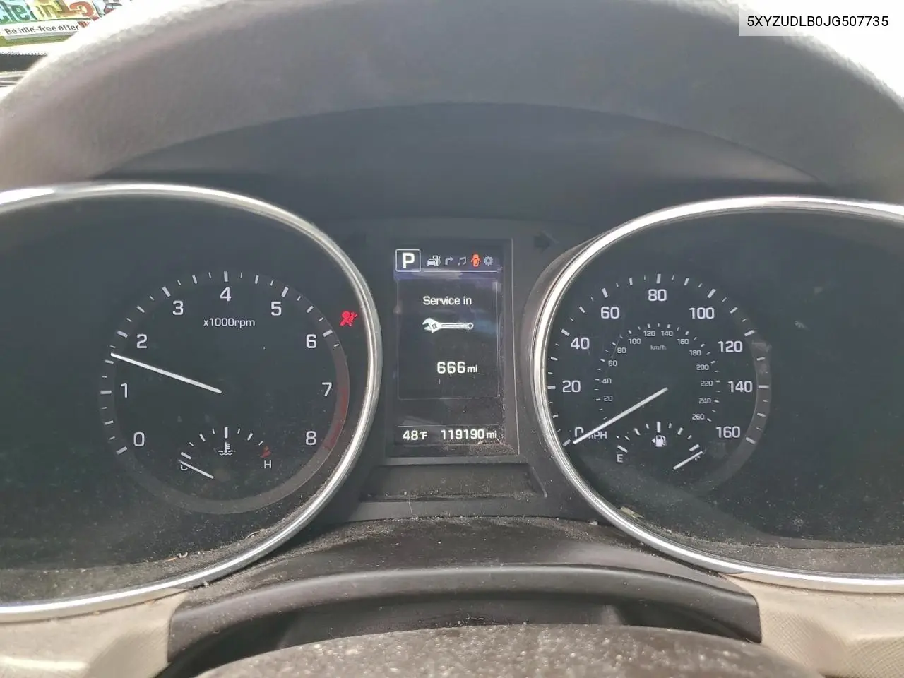 5XYZUDLB0JG507735 2018 Hyundai Santa Fe Sport