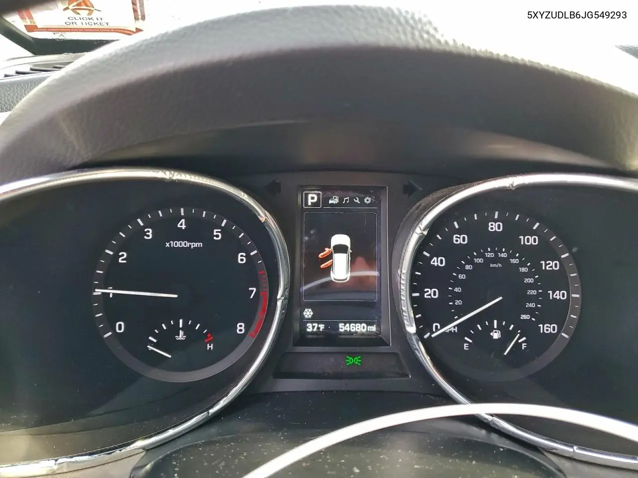 5XYZUDLB6JG549293 2018 Hyundai Santa Fe Sport