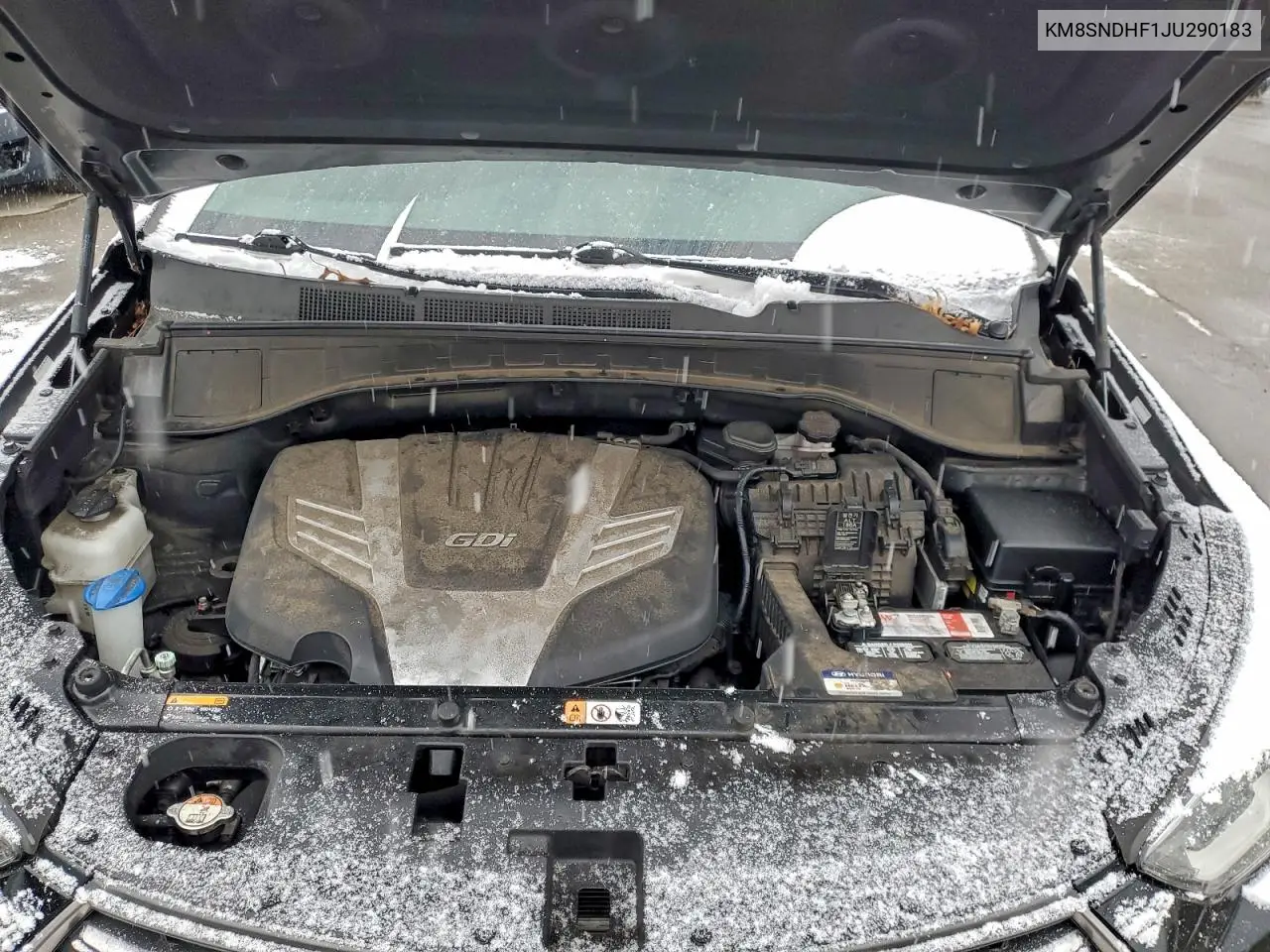 KM8SNDHF1JU290183 2018 Hyundai Santa Fe Se
