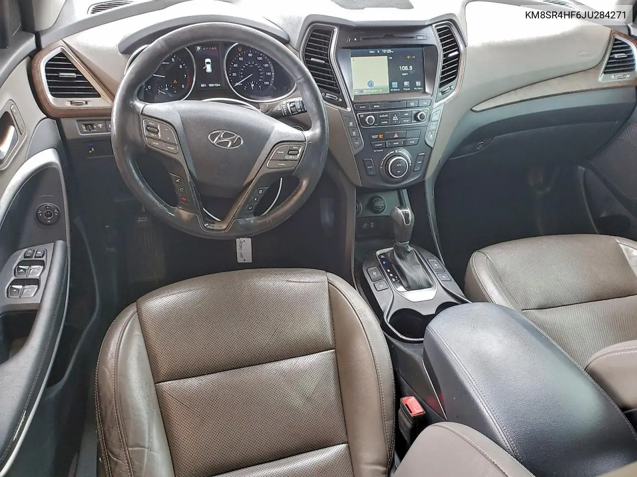 KM8SR4HF6JU284271 2018 Hyundai Santa Fe Se Ultimate