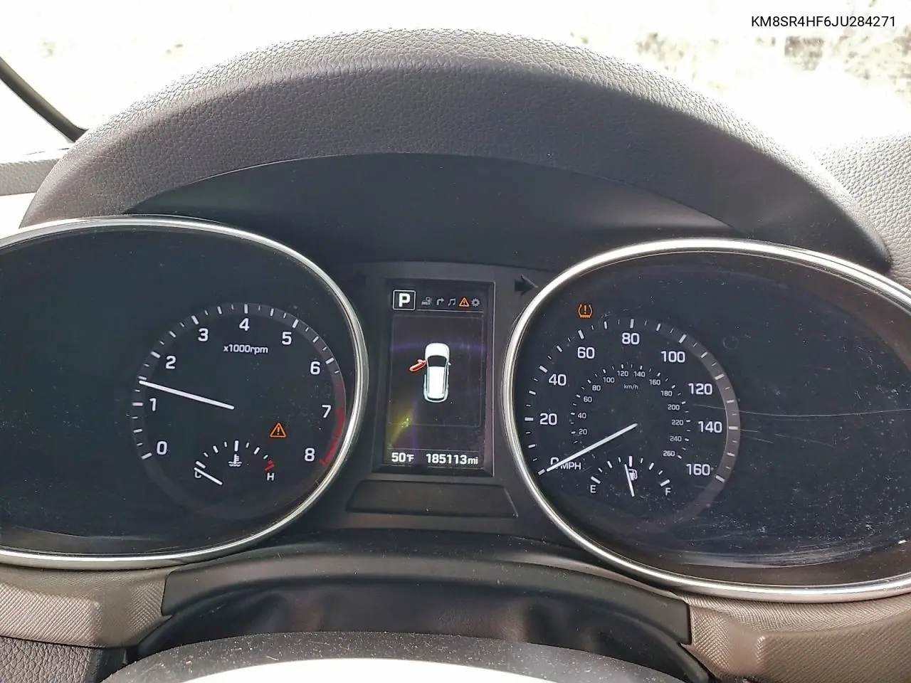 KM8SR4HF6JU284271 2018 Hyundai Santa Fe Se Ultimate