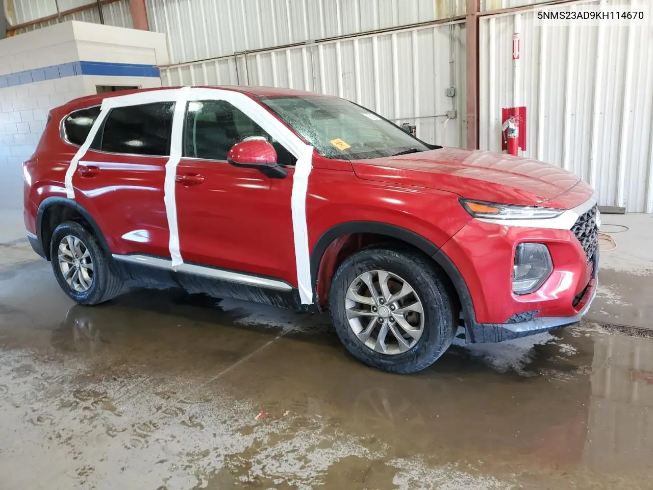 5NMS23AD9KH114670 2019 Hyundai Santa Fe Se