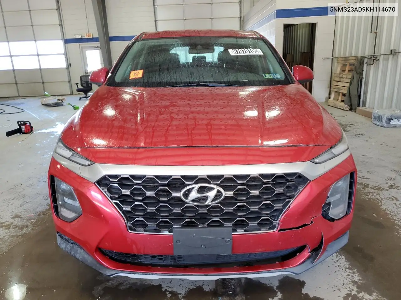 5NMS23AD9KH114670 2019 Hyundai Santa Fe Se