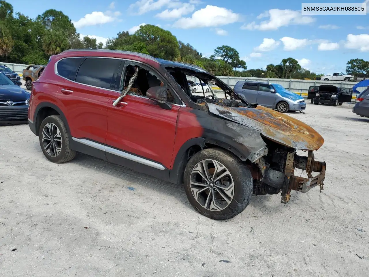 5NMS5CAA9KH088505 2019 Hyundai Santa Fe Limited
