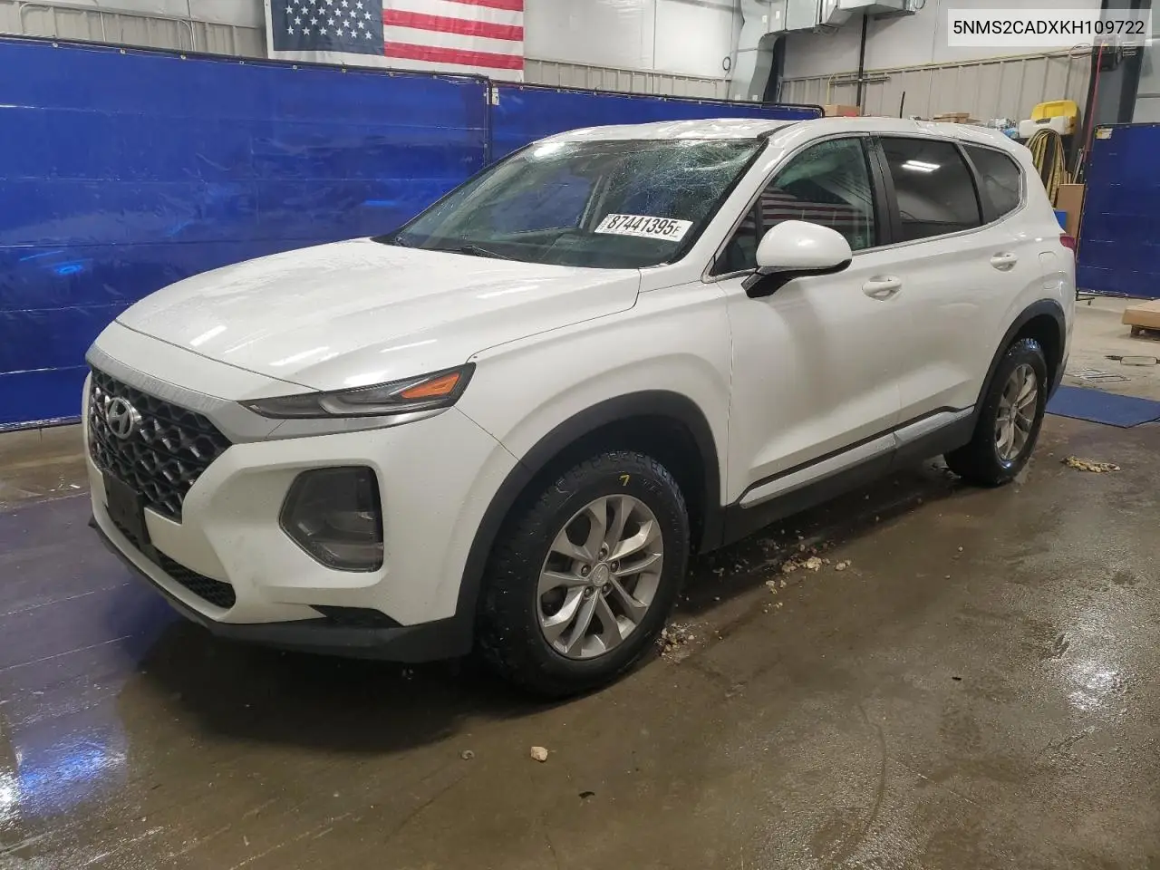 5NMS2CADXKH109722 2019 Hyundai Santa Fe Se