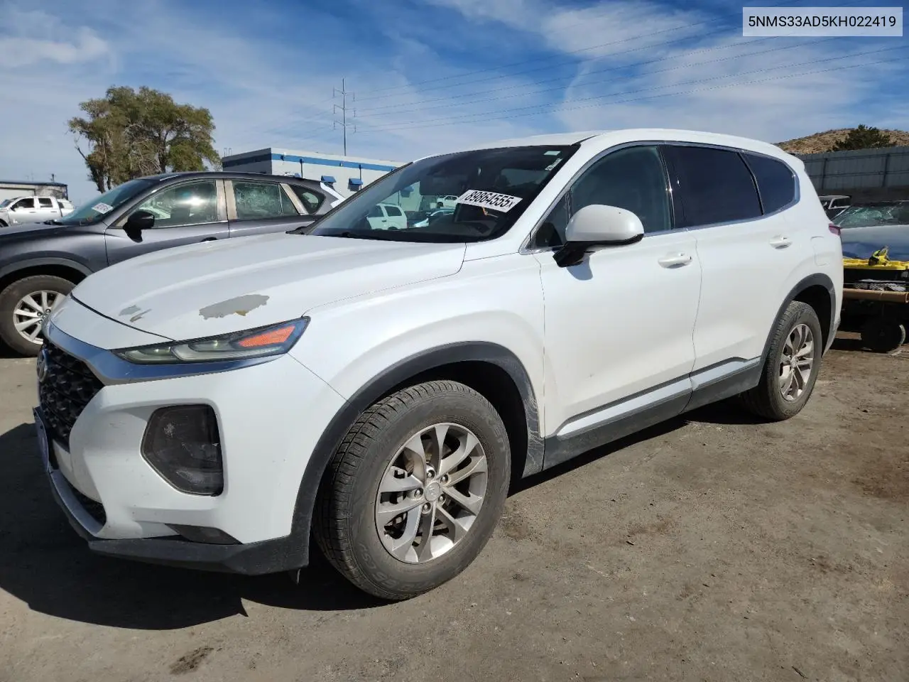 5NMS33AD5KH022419 2019 Hyundai Santa Fe Sel