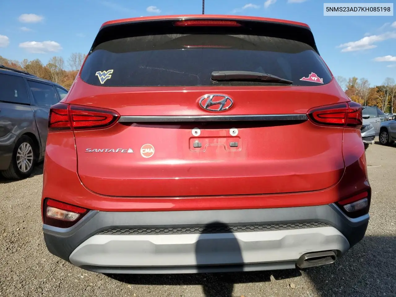 5NMS23AD7KH085198 2019 Hyundai Santa Fe Se