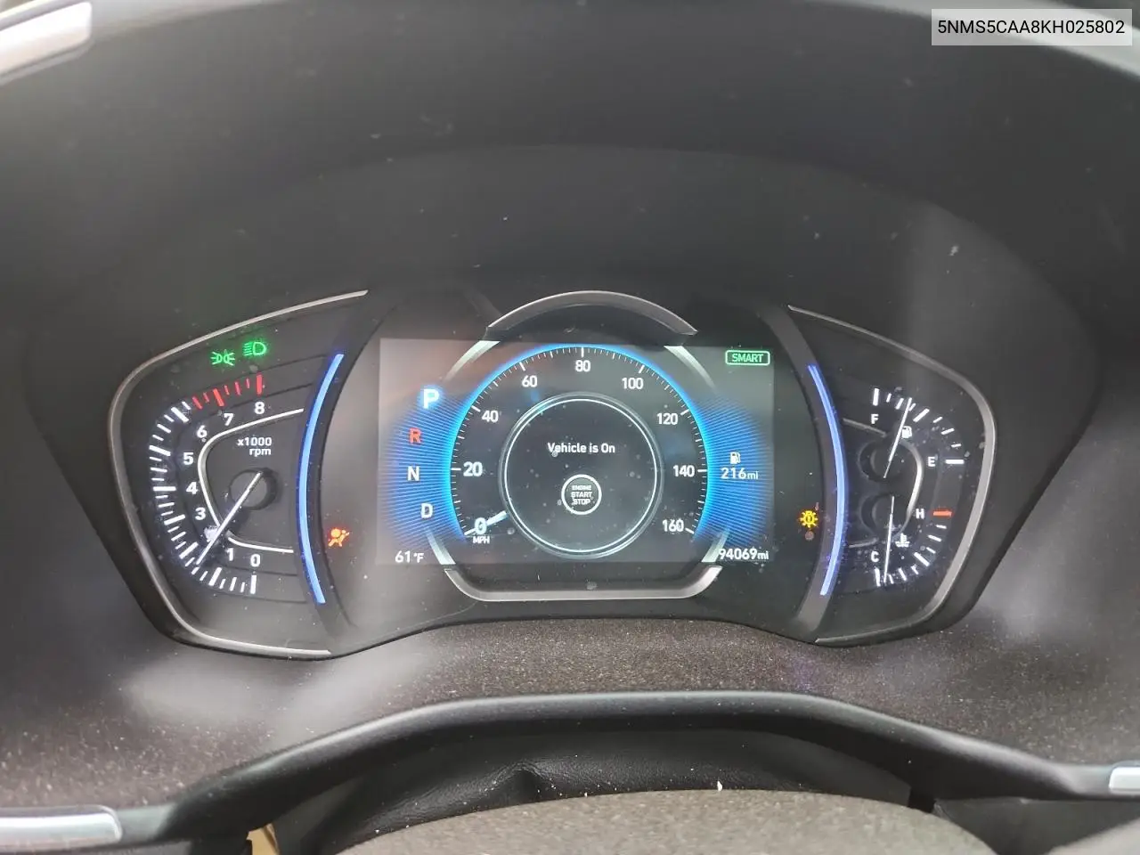 5NMS5CAA8KH025802 2019 Hyundai Santa Fe Limited