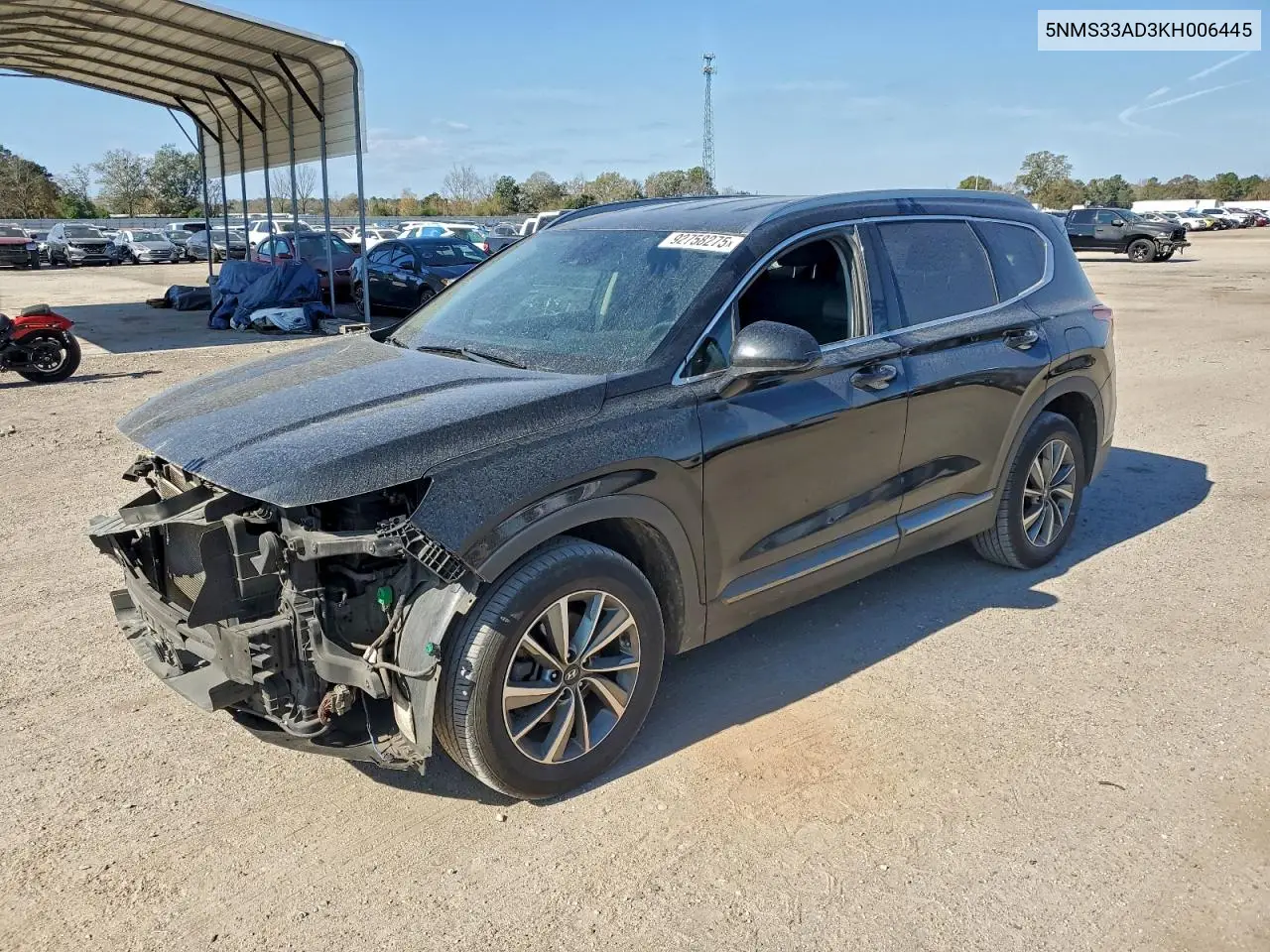5NMS33AD3KH006445 2019 Hyundai Santa Fe Sel