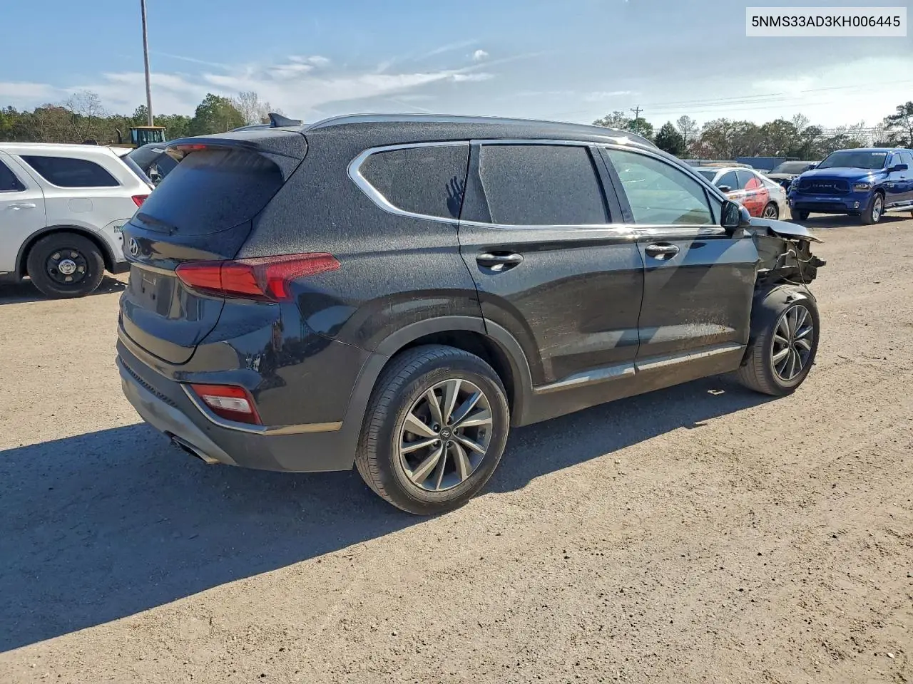 5NMS33AD3KH006445 2019 Hyundai Santa Fe Sel