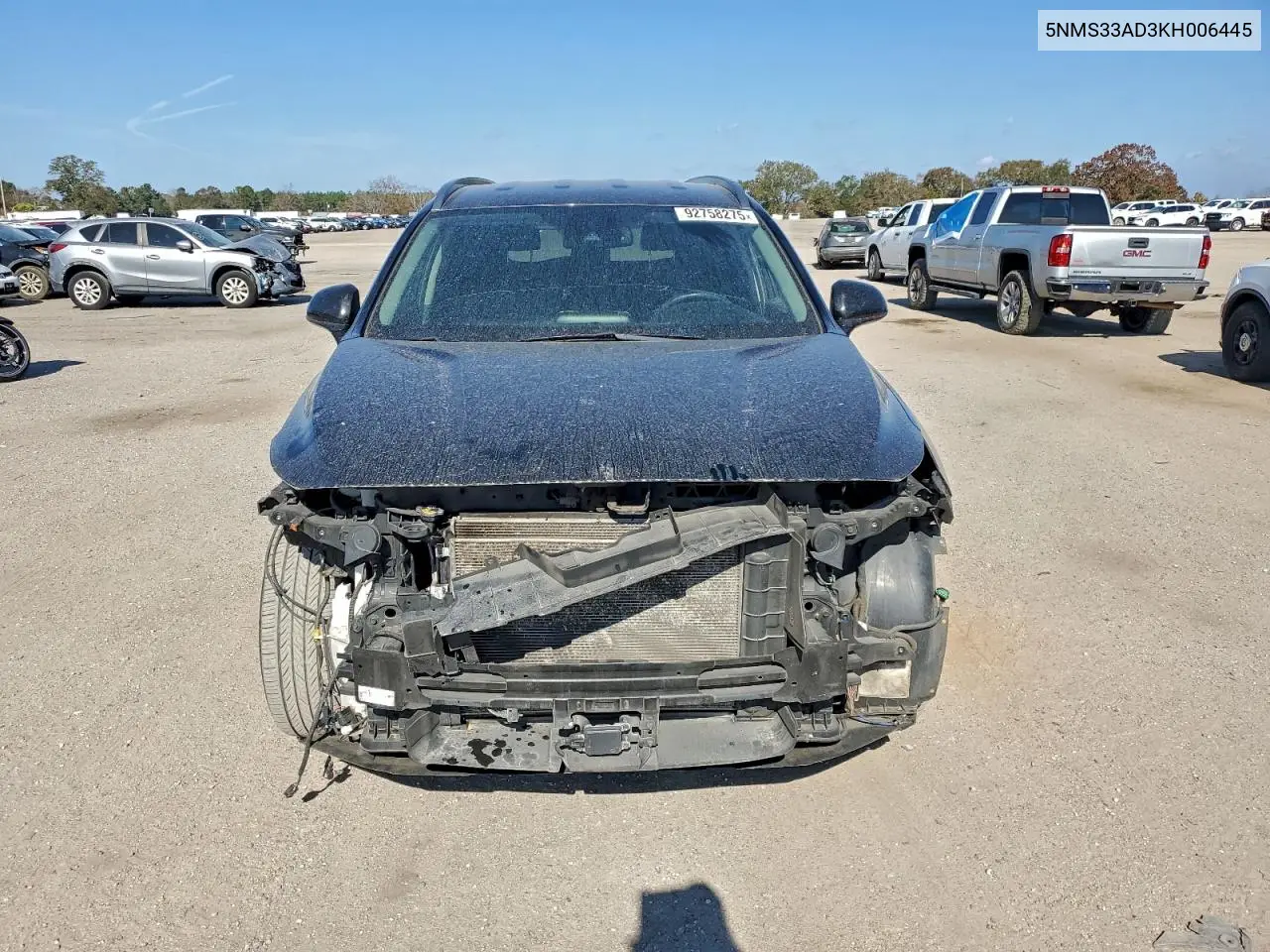 5NMS33AD3KH006445 2019 Hyundai Santa Fe Sel