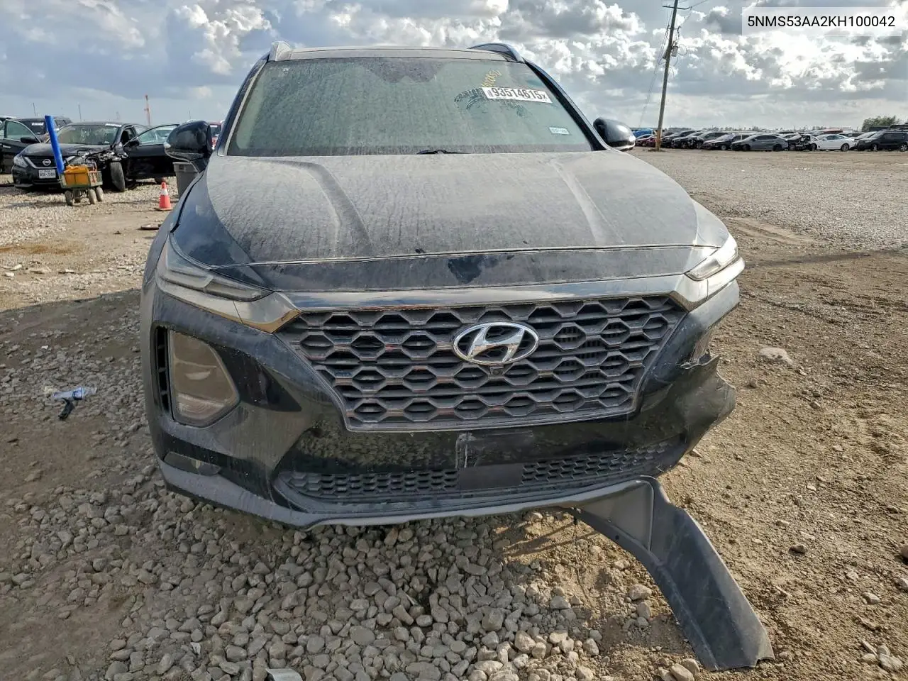 5NMS53AA2KH100042 2019 Hyundai Santa Fe Limited