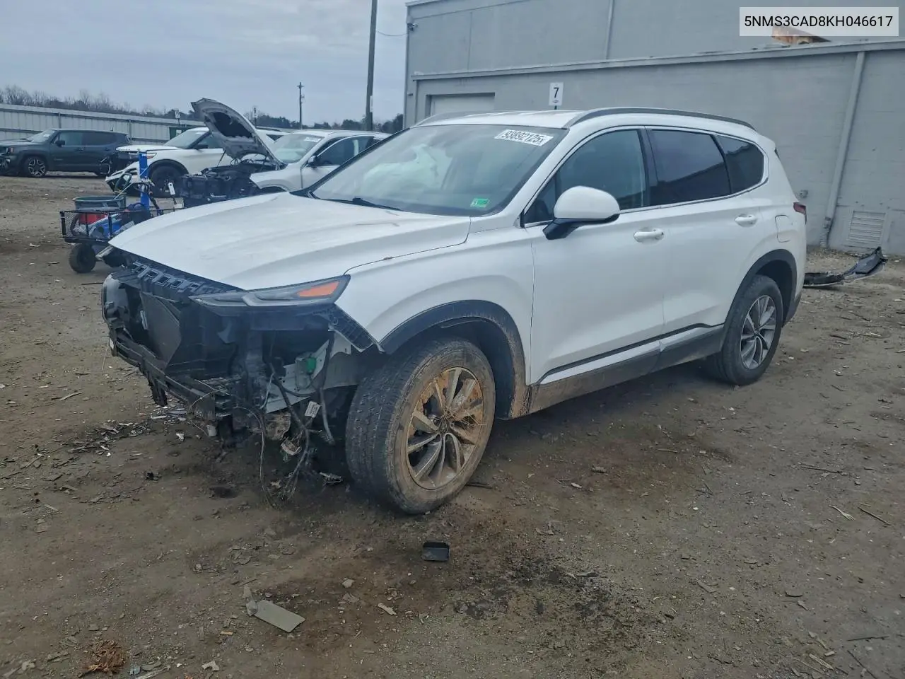 5NMS3CAD8KH046617 2019 Hyundai Santa Fe Sel