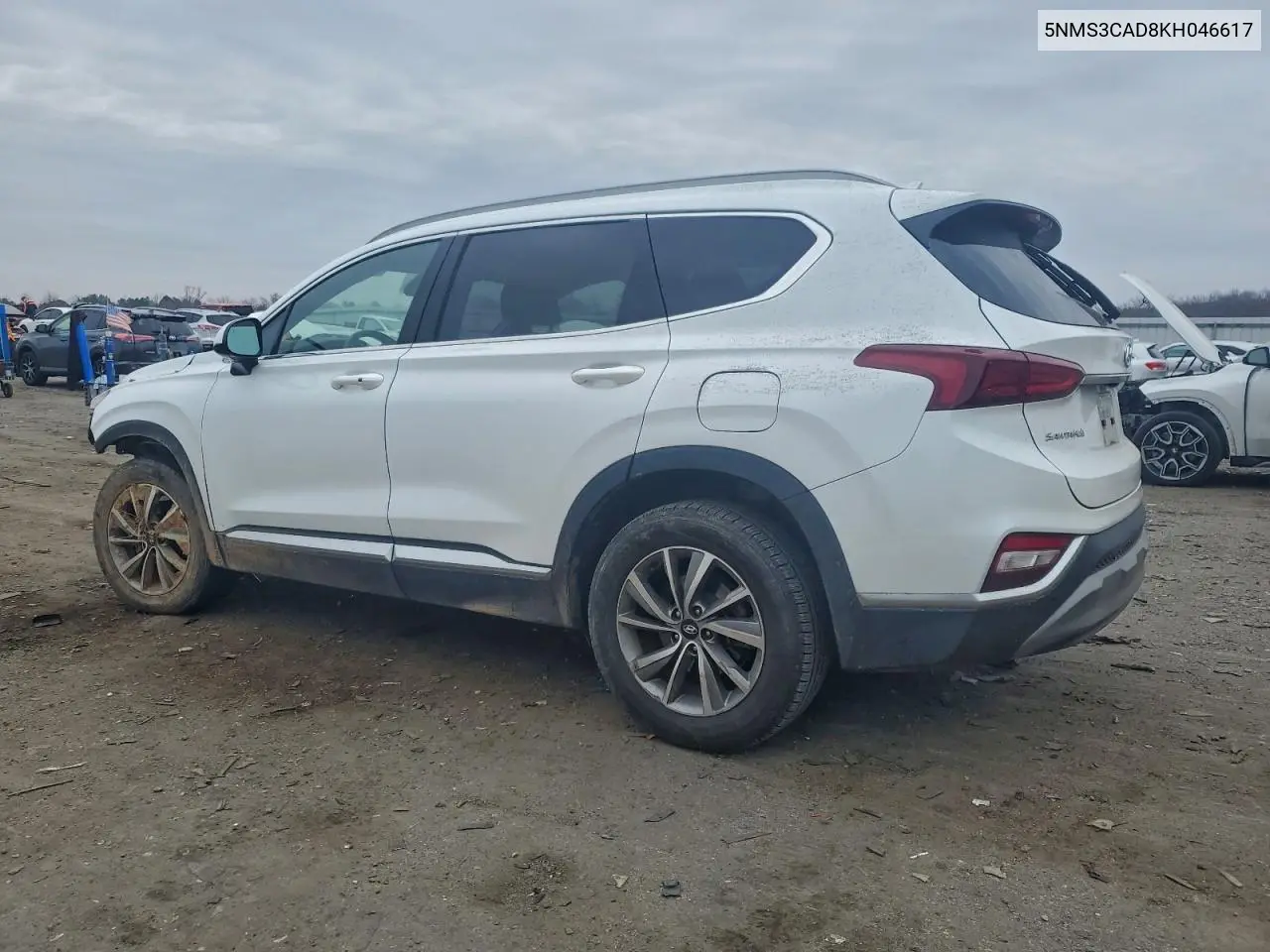 5NMS3CAD8KH046617 2019 Hyundai Santa Fe Sel