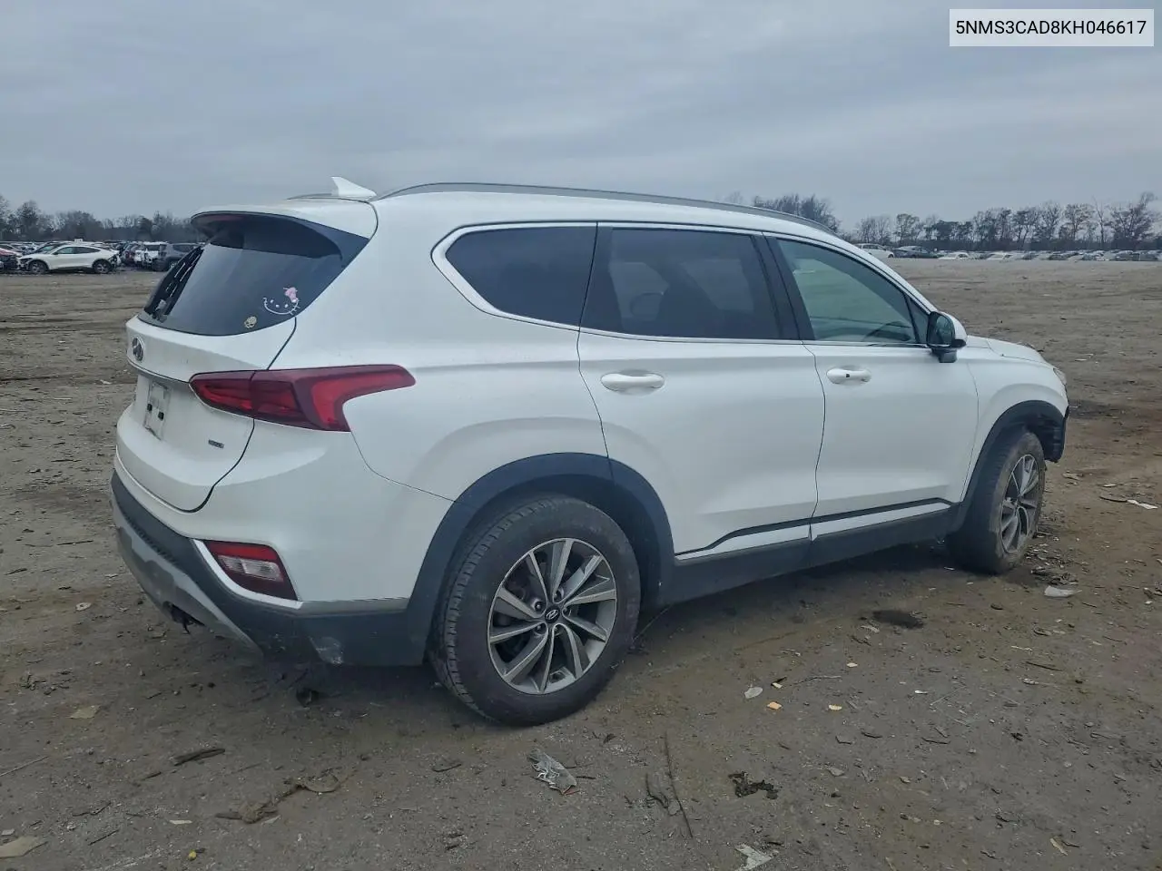 5NMS3CAD8KH046617 2019 Hyundai Santa Fe Sel